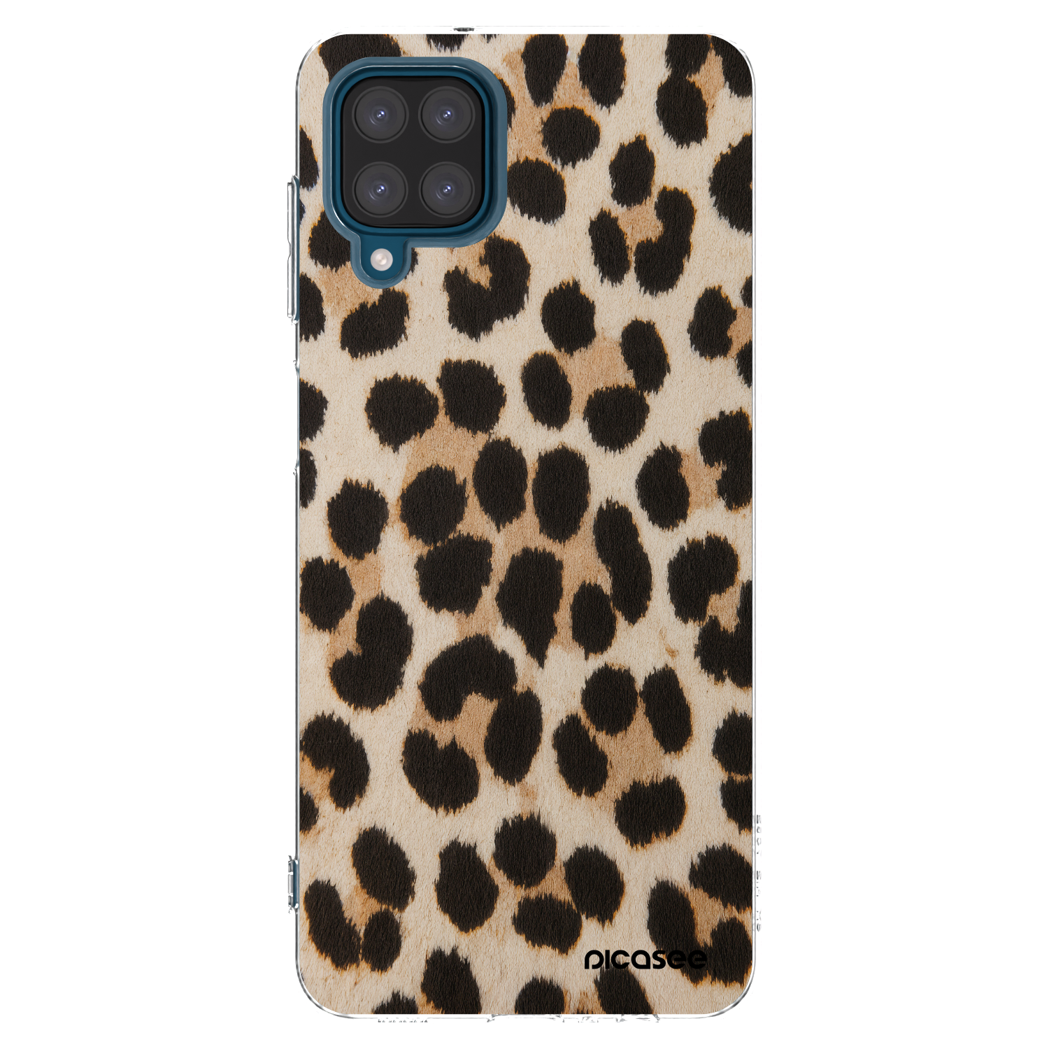 Picasee διαφανής θήκη σιλικόνης Samsung Galaxy A12 A125F - Brown Tiger
