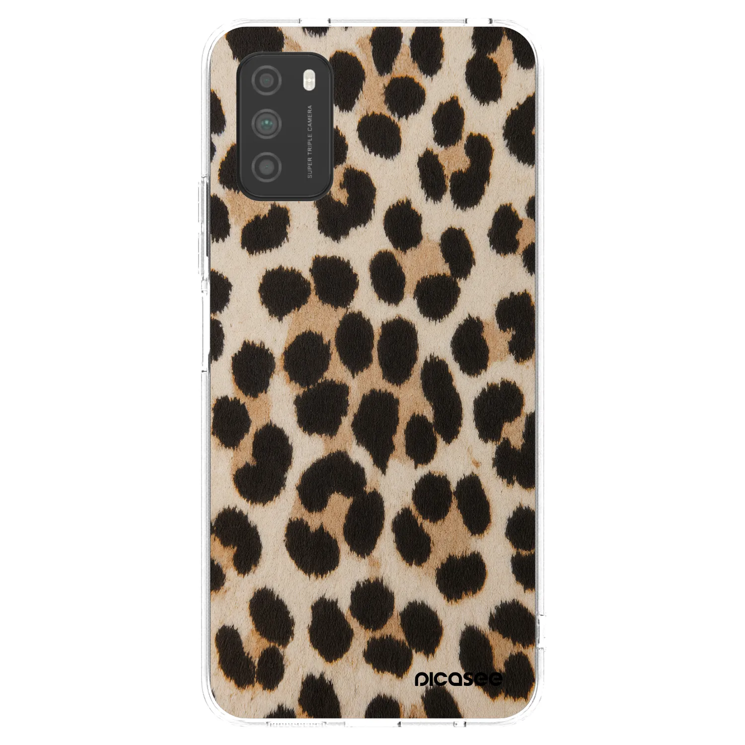 Picasee διαφανής θήκη σιλικόνης Xiaomi Poco M3 - Brown Tiger