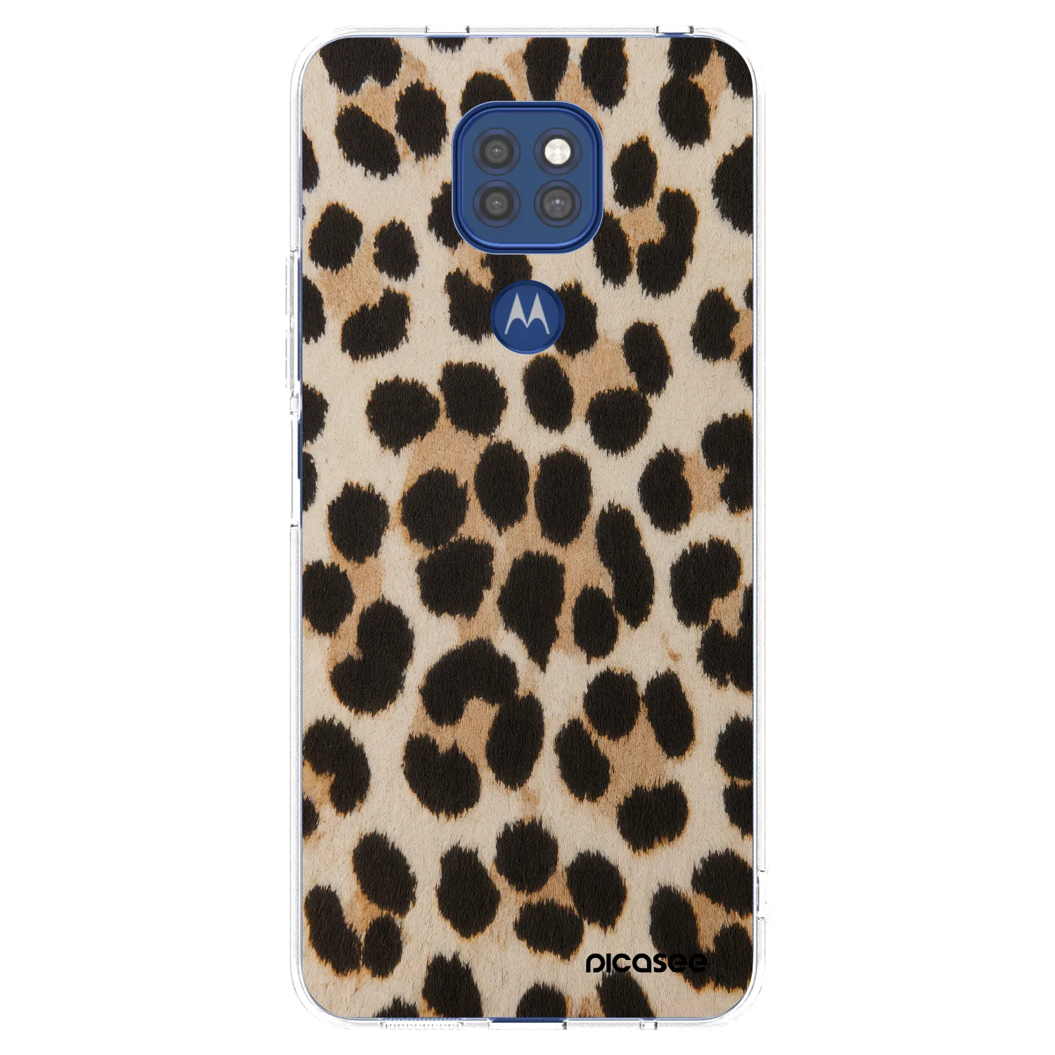 Picasee διαφανής θήκη σιλικόνης Motorola Moto G9 Play - Brown Tiger