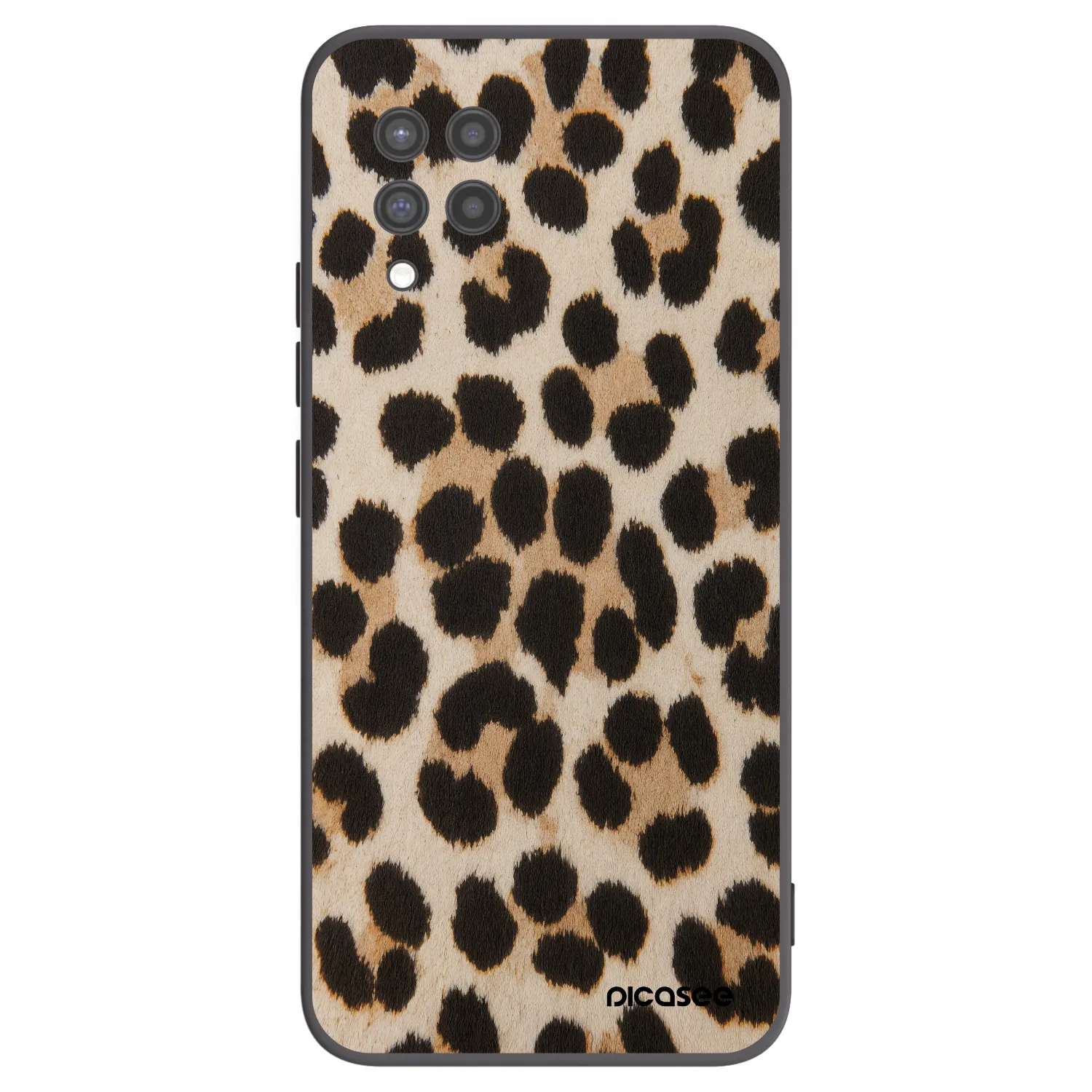 Picasee Μαύρη θήκη σιλικόνης για Samsung Galaxy A42 A426B - Brown Tiger