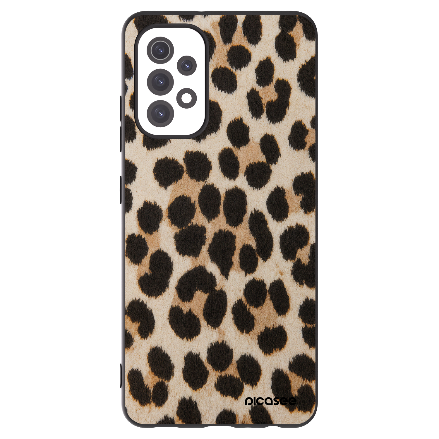 Picasee Μαύρη θήκη σιλικόνης για Samsung Galaxy A32 5G A326B - Brown Tiger