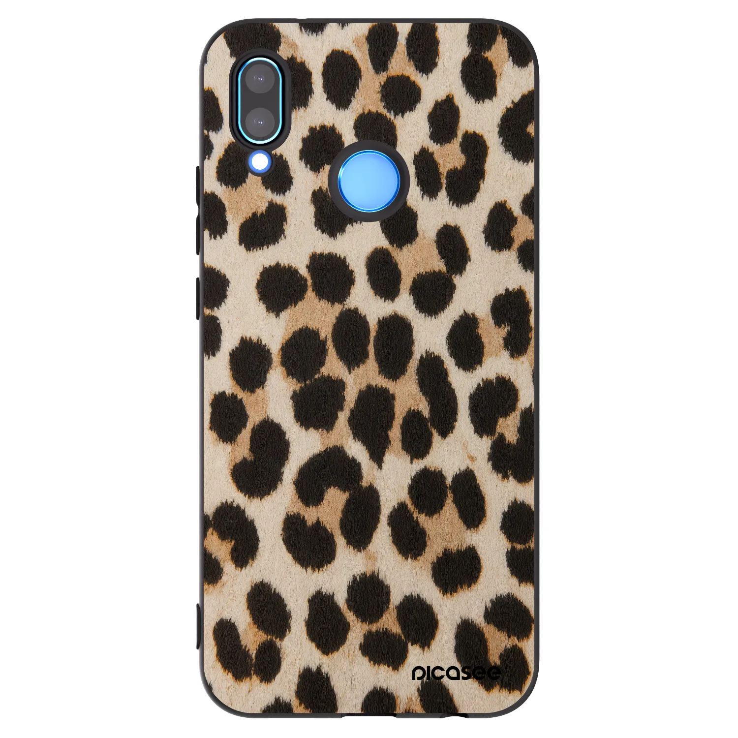 Picasee Μαύρη θήκη σιλικόνης για Huawei P20 Lite - Brown Tiger