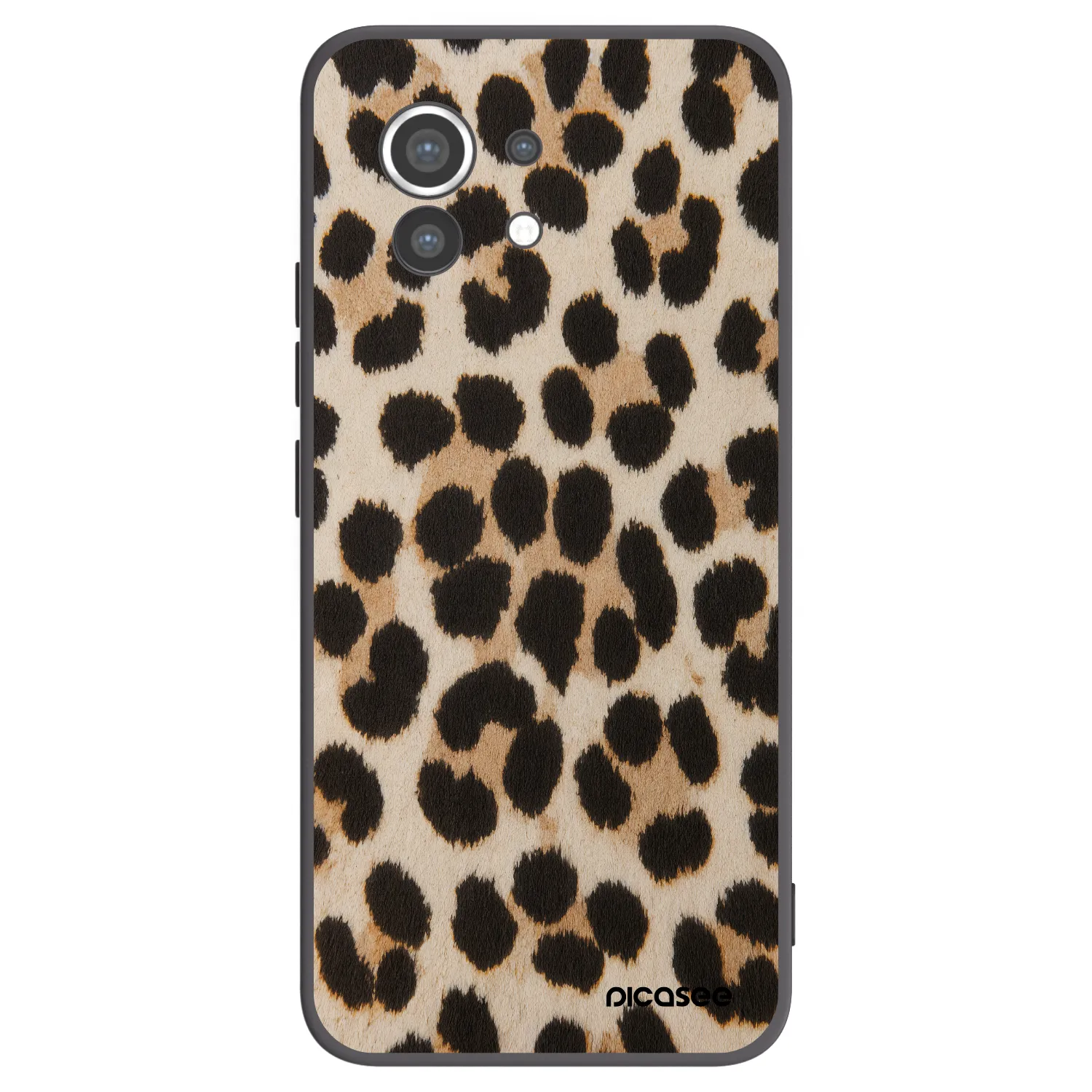 Picasee Μαύρη θήκη σιλικόνης για Xiaomi Mi 11 - Brown Tiger