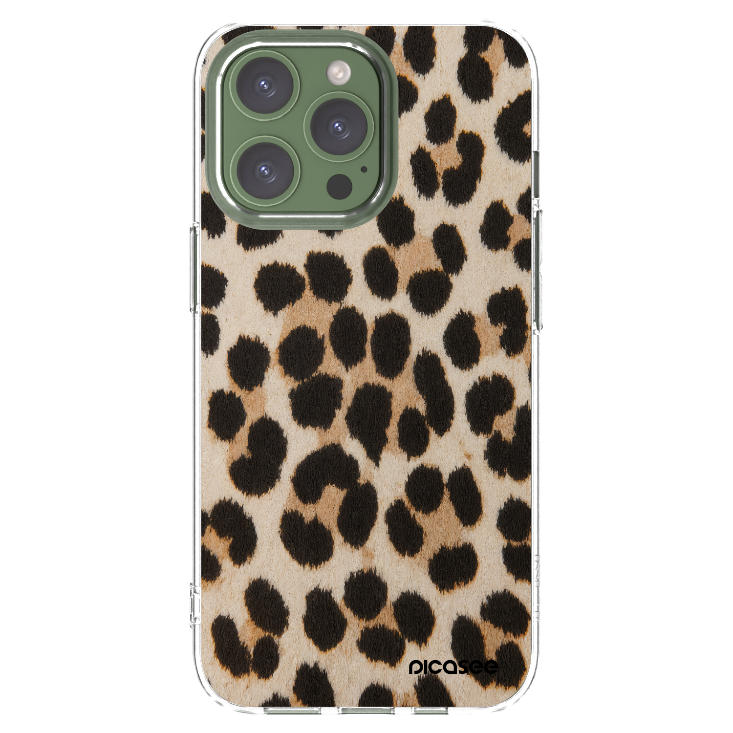 Picasee διαφανής θήκη σιλικόνης Apple iPhone 13 Pro - Brown Tiger