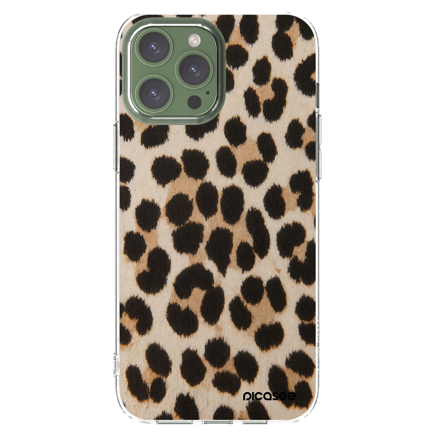 Picasee διαφανής θήκη σιλικόνης Apple iPhone 13 Pro Max - Brown Tiger