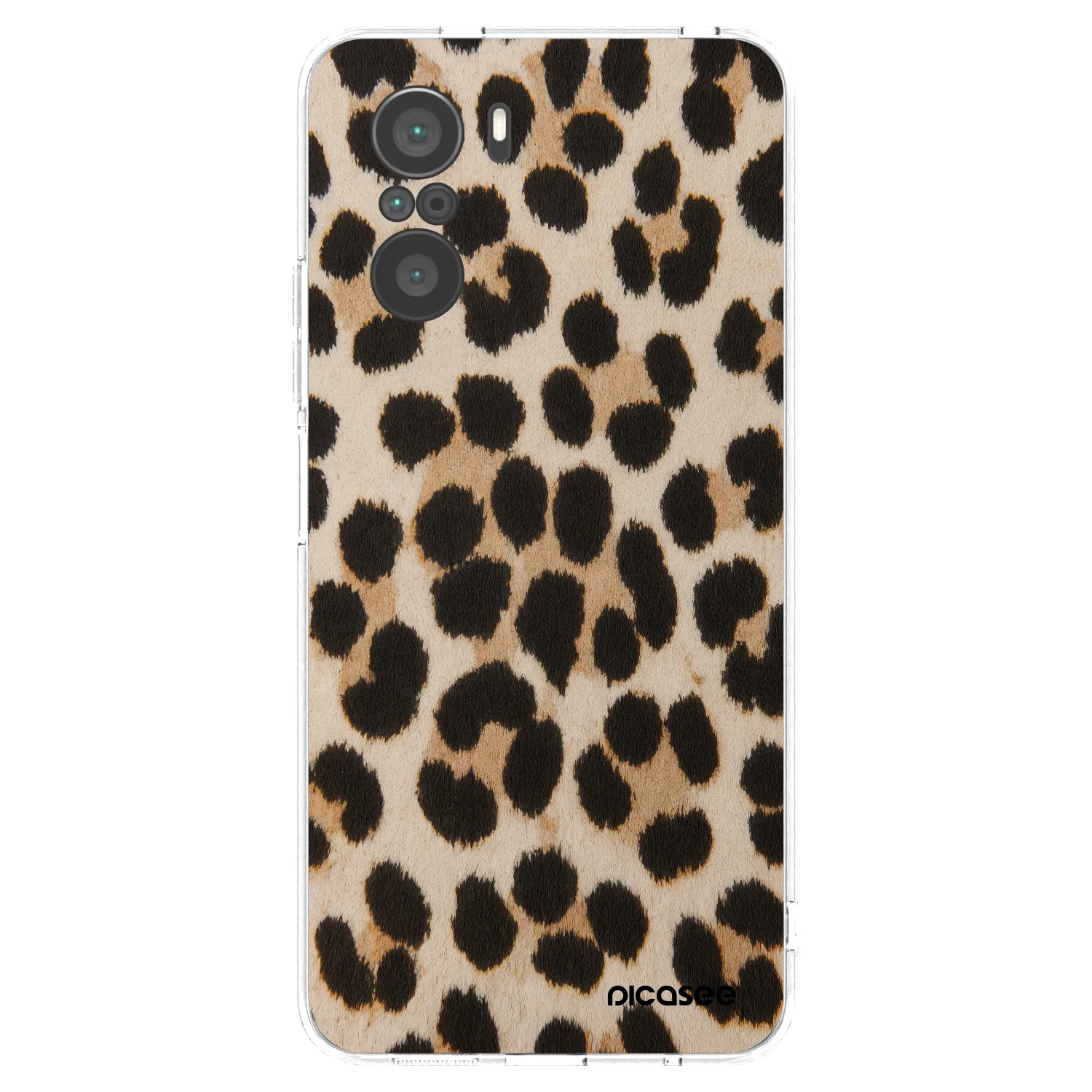 Picasee διαφανής θήκη σιλικόνης Xiaomi Poco F3 - Brown Tiger