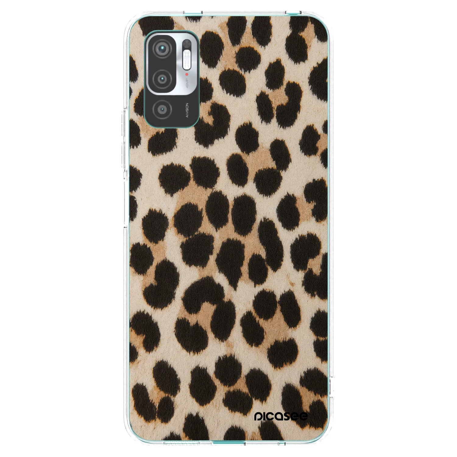 Picasee διαφανής θήκη σιλικόνης Xiaomi Redmi Note 10 5G - Brown Tiger