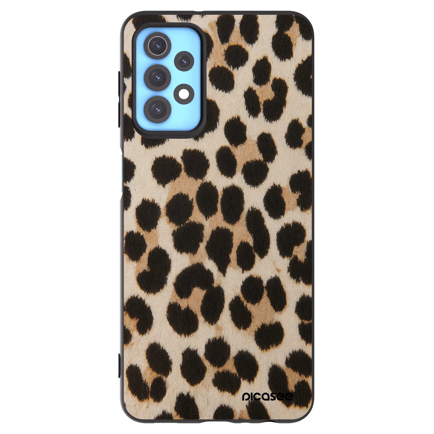 Picasee Μαύρη θήκη σιλικόνης για Samsung Galaxy A32 4G SM-A325F - Brown Tiger