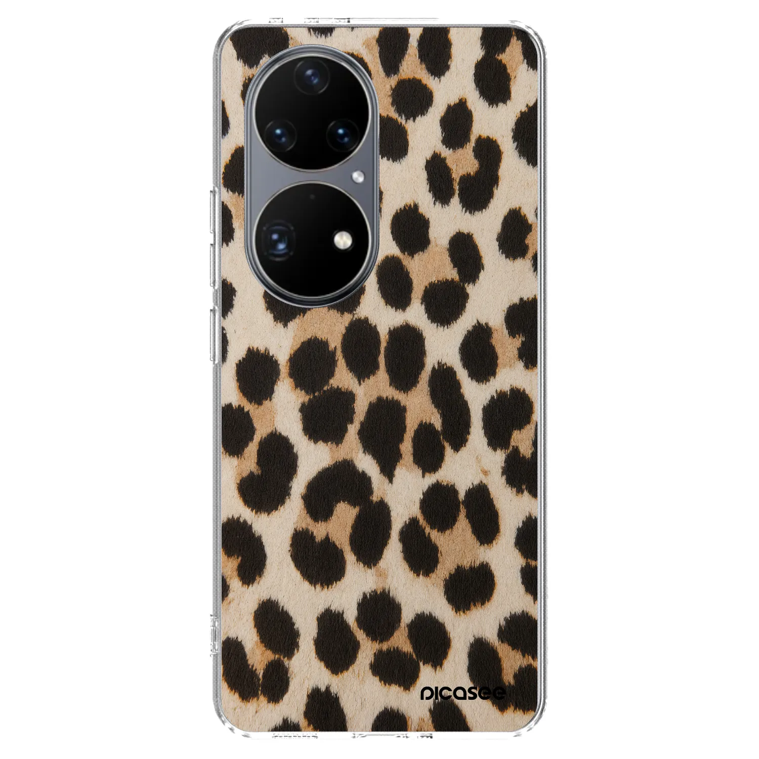 Picasee διαφανής θήκη σιλικόνης Huawei P50 - Brown Tiger