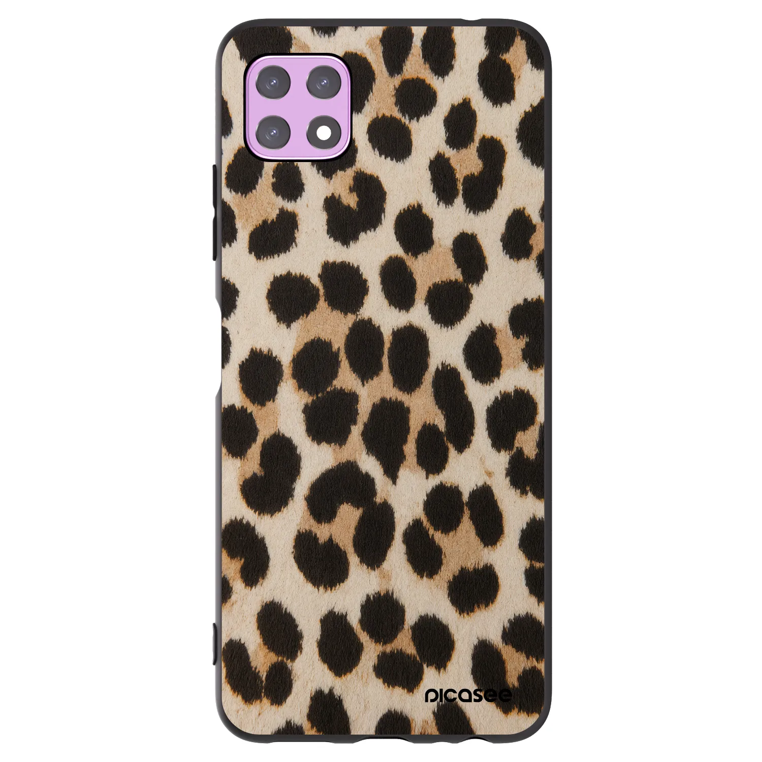 Picasee Μαύρη θήκη σιλικόνης για Samsung Galaxy A22 A226B 5G - Brown Tiger