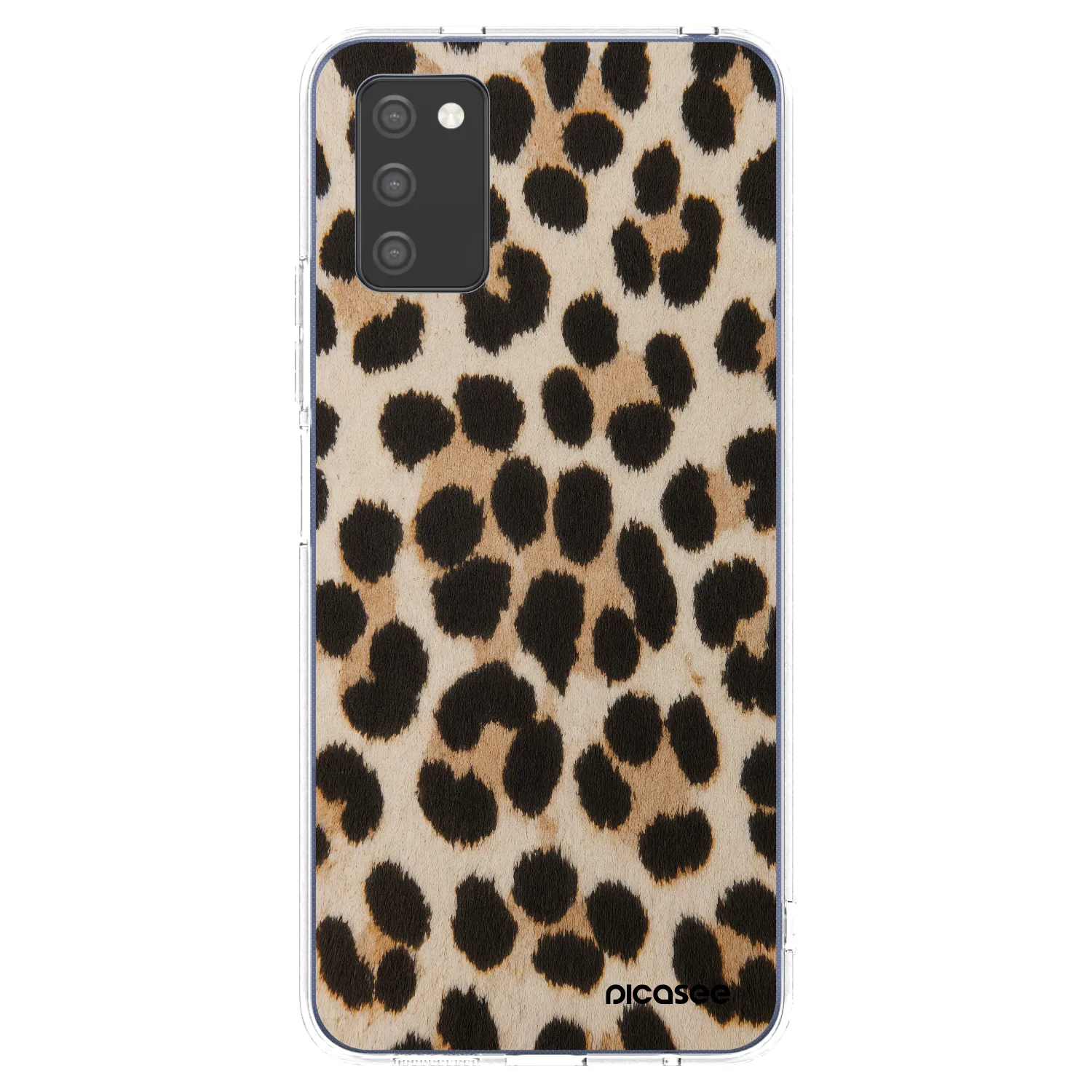Picasee διαφανής θήκη σιλικόνης Samsung Galaxy A02s A025G - Brown Tiger