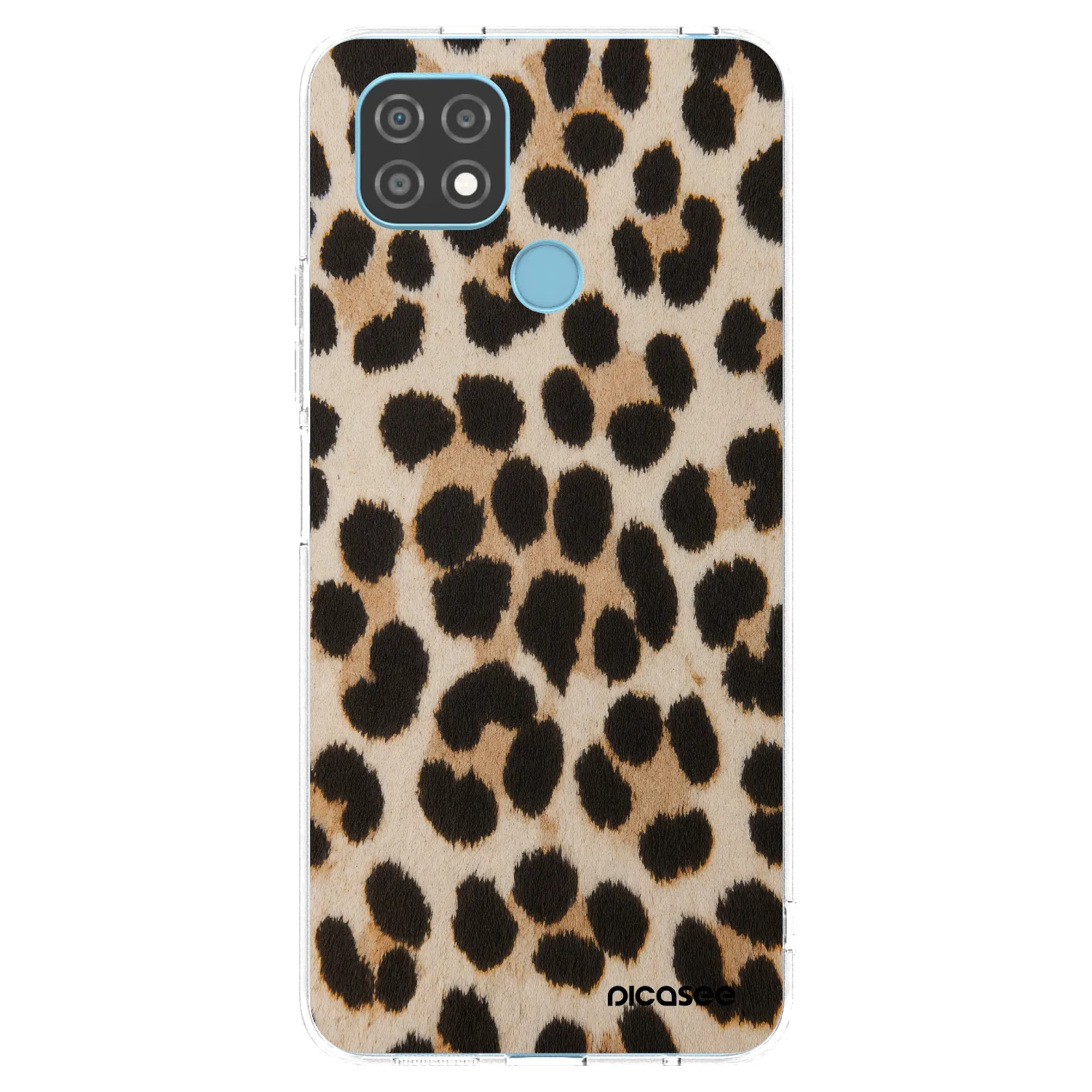 Picasee διαφανής θήκη σιλικόνης Realme C21 - Brown Tiger