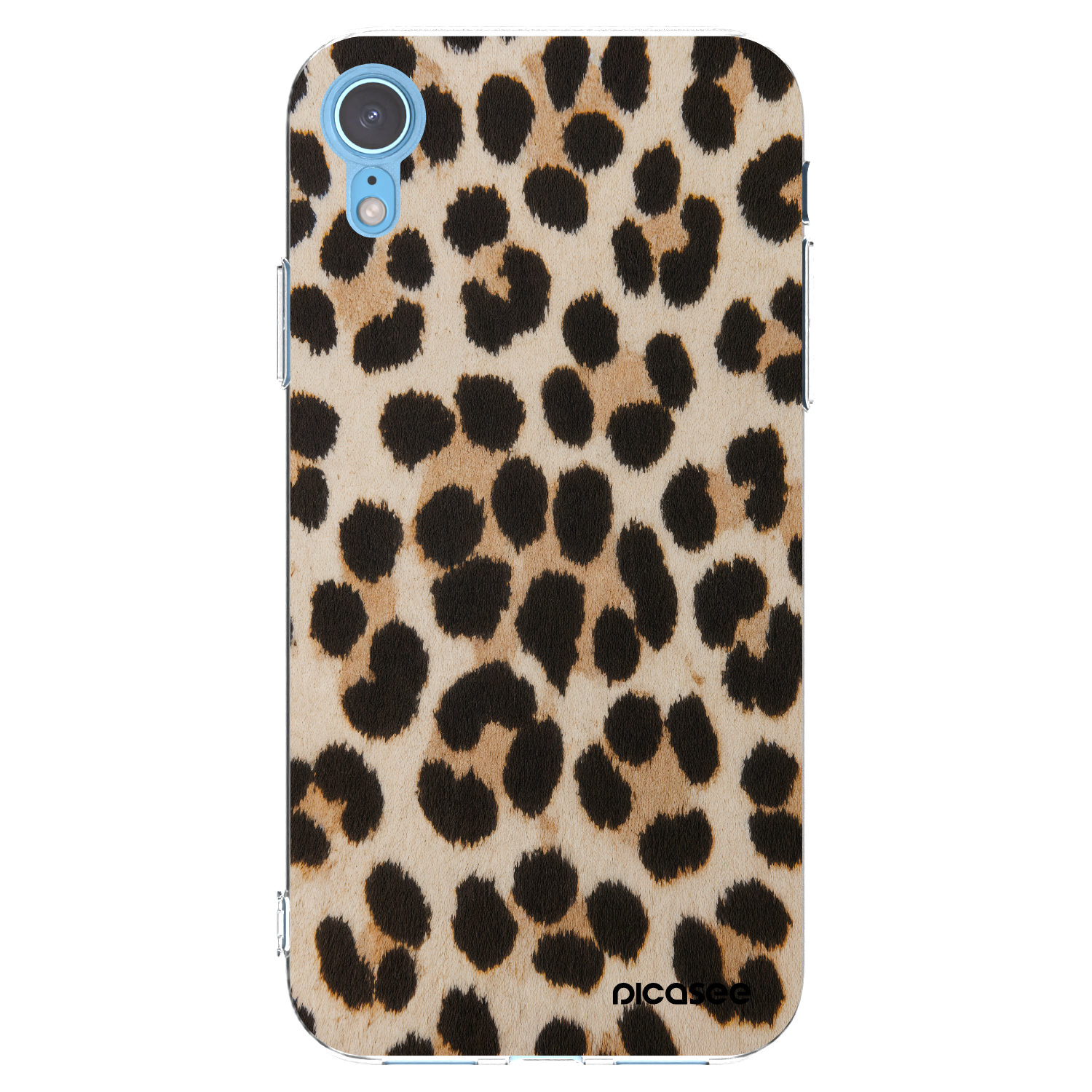 Picasee διαφανής θήκη σιλικόνης Apple iPhone XR - Brown Tiger