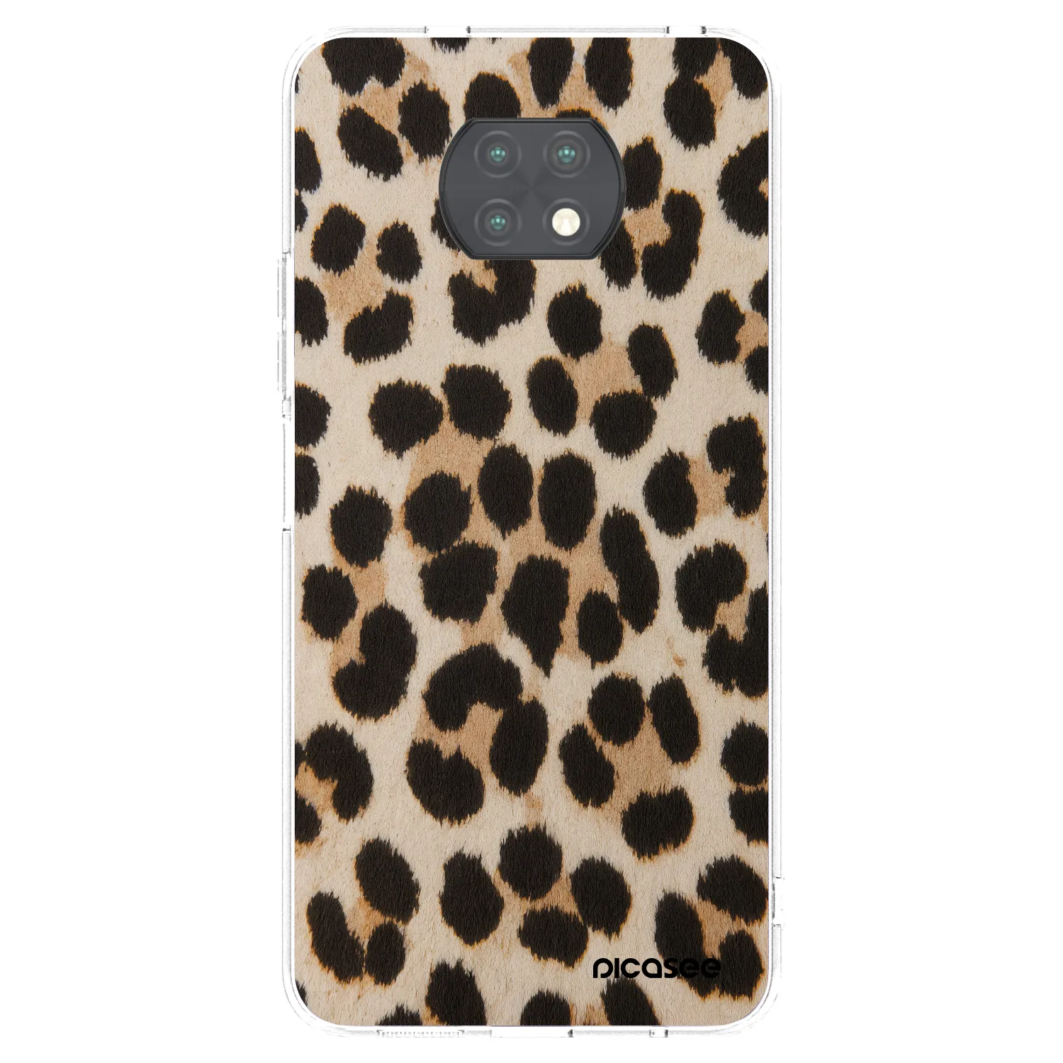 Picasee διαφανής θήκη σιλικόνης Xiaomi Redmi Note 9T - Brown Tiger