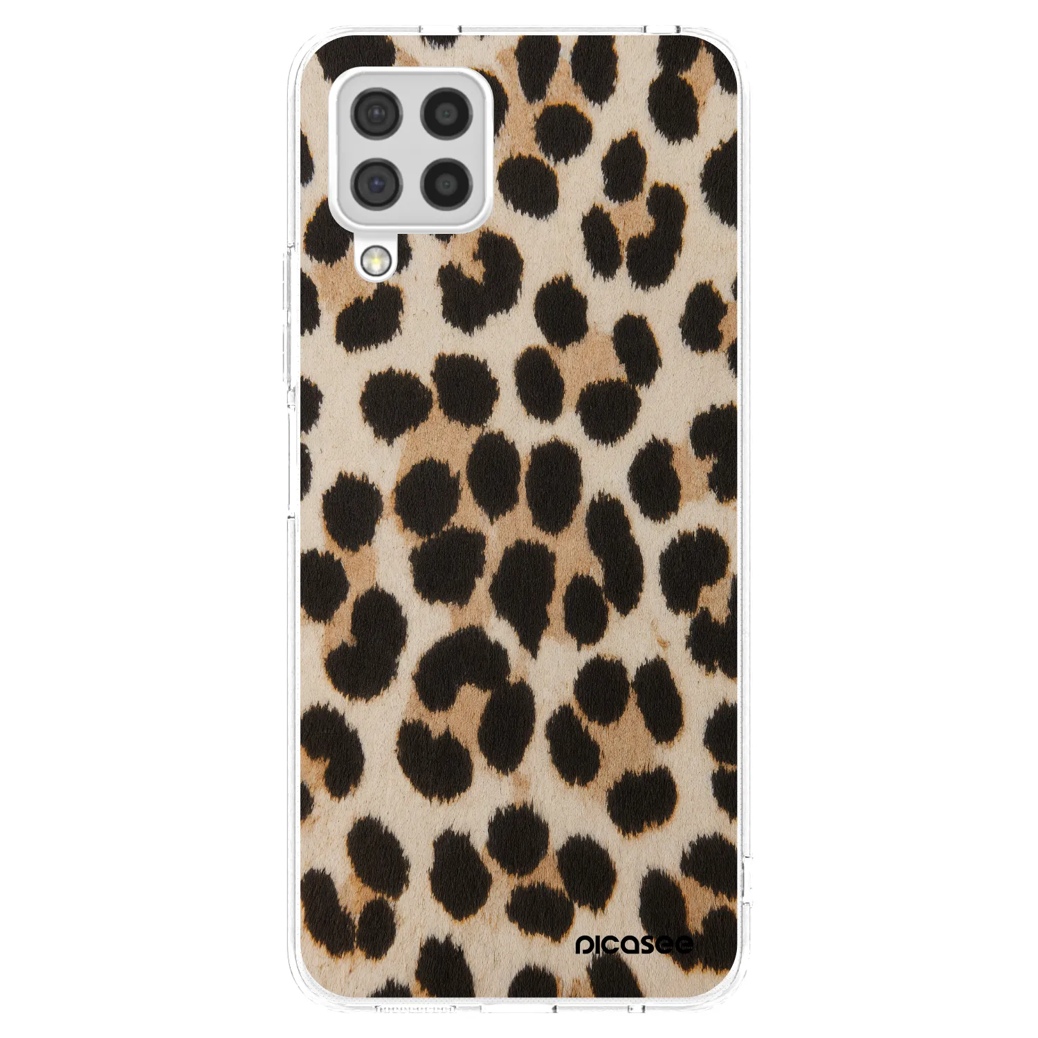Picasee διαφανής θήκη σιλικόνης Samsung Galaxy A22 A225F 4G - Brown Tiger
