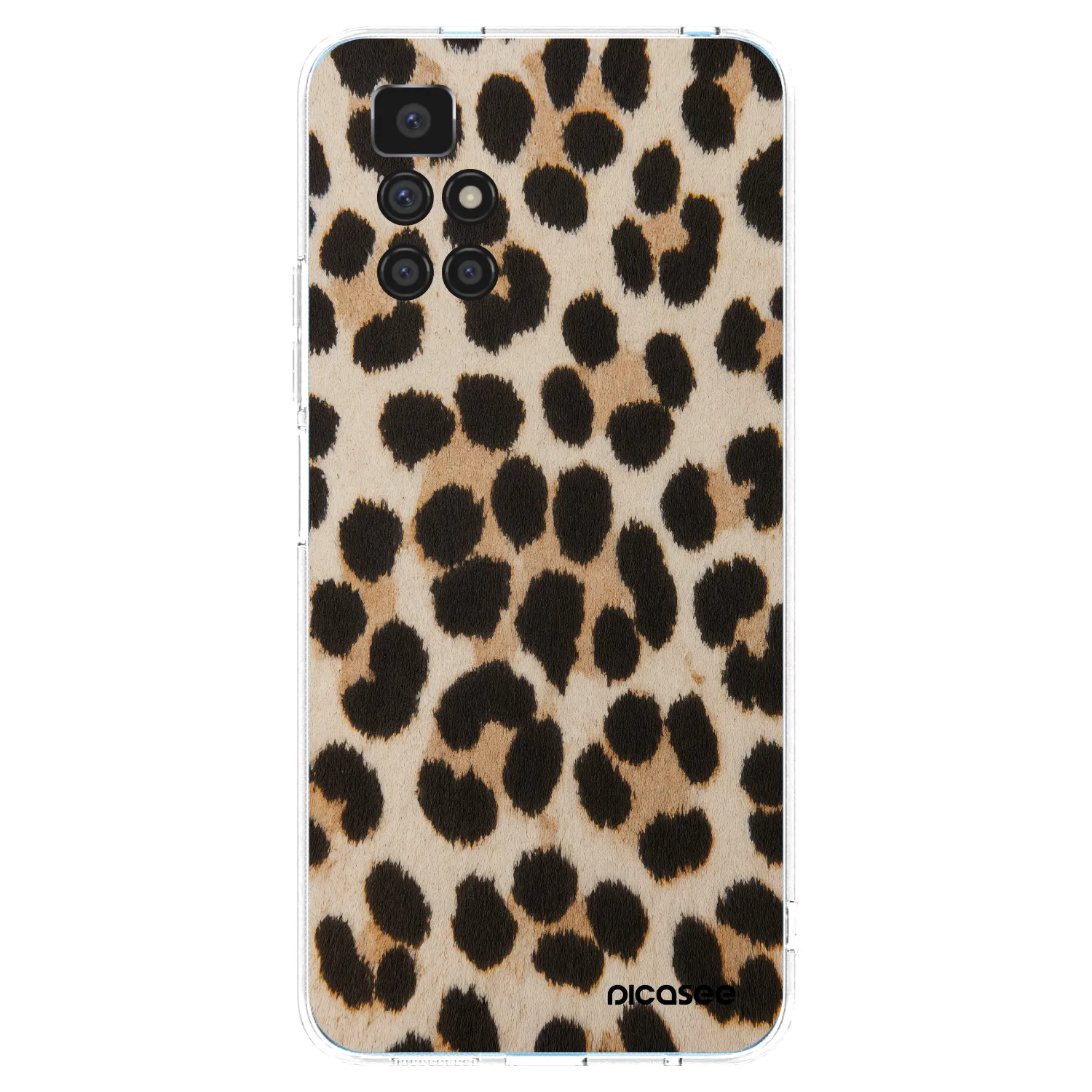 Picasee διαφανής θήκη σιλικόνης Xiaomi Redmi 10 - Brown Tiger