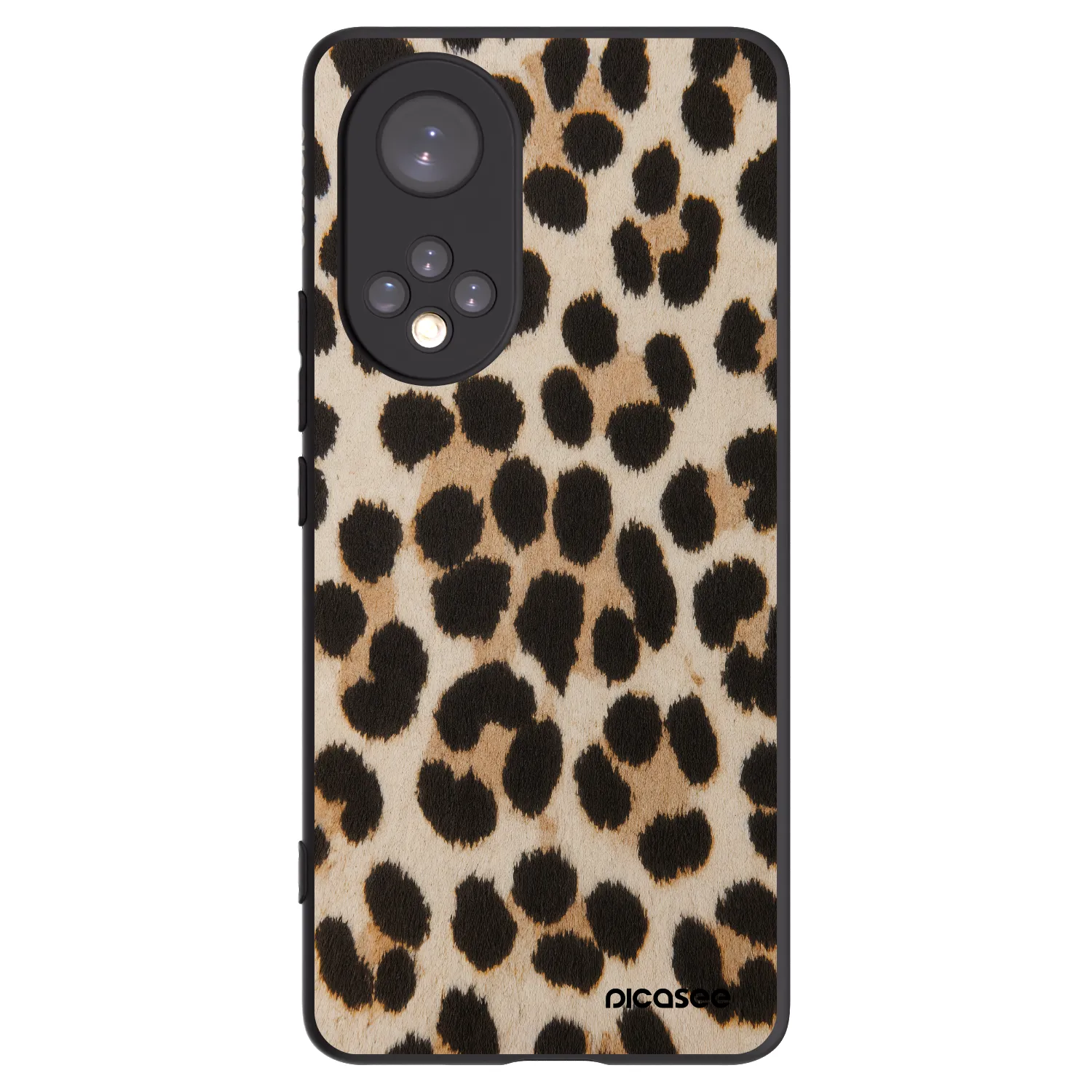Picasee Μαύρη θήκη σιλικόνης για Honor 50 5G - Brown Tiger