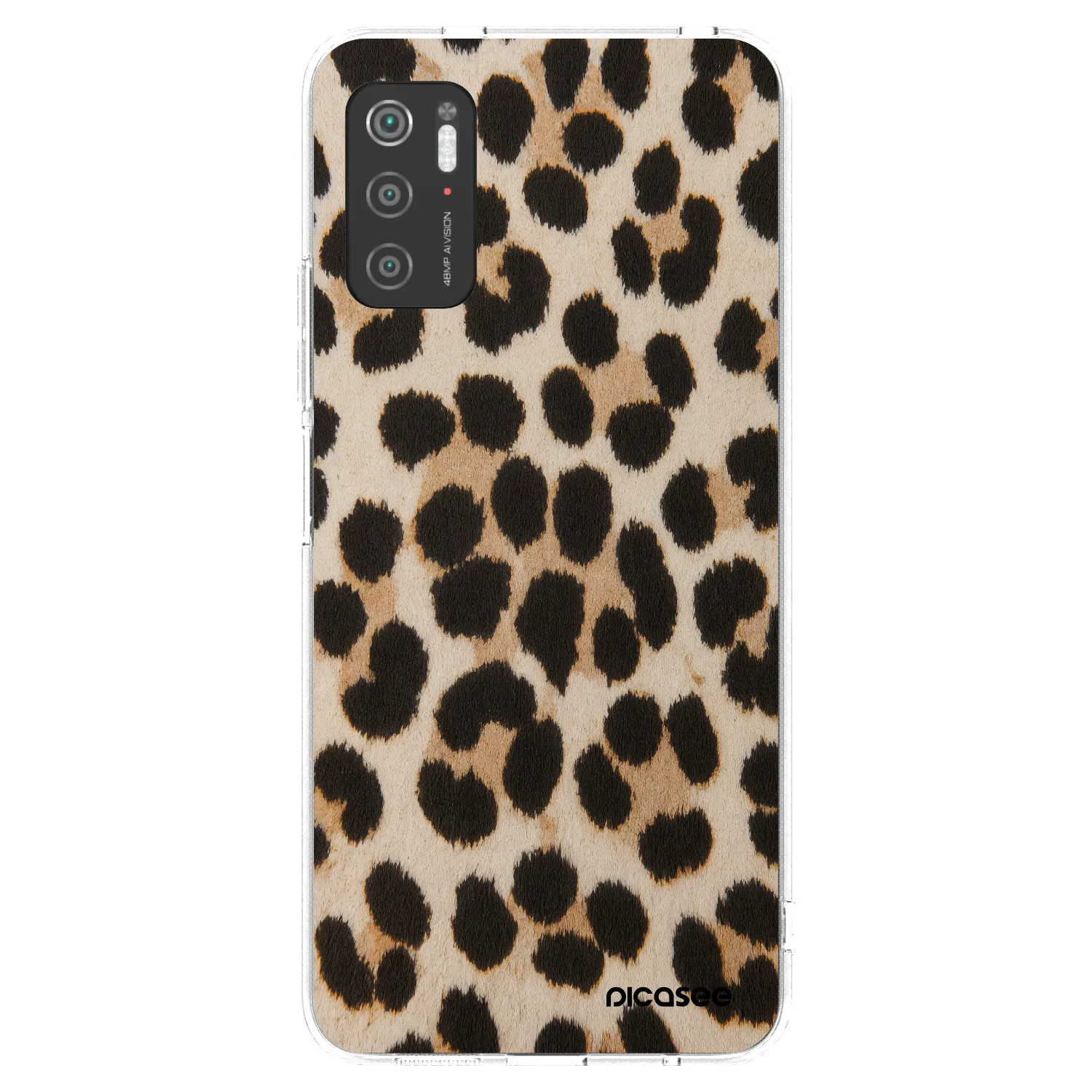 Picasee διαφανής θήκη σιλικόνης Xiaomi Poco M3 Pro 5G - Brown Tiger