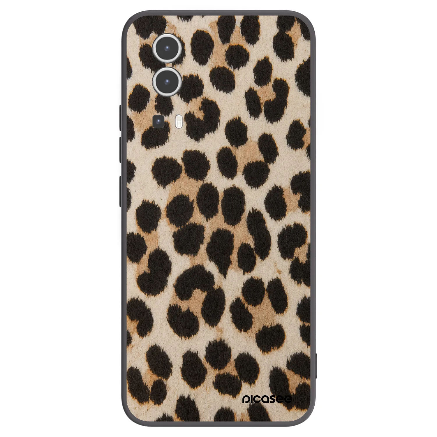 Picasee Μαύρη θήκη σιλικόνης για Vivo Y72 5G - Brown Tiger