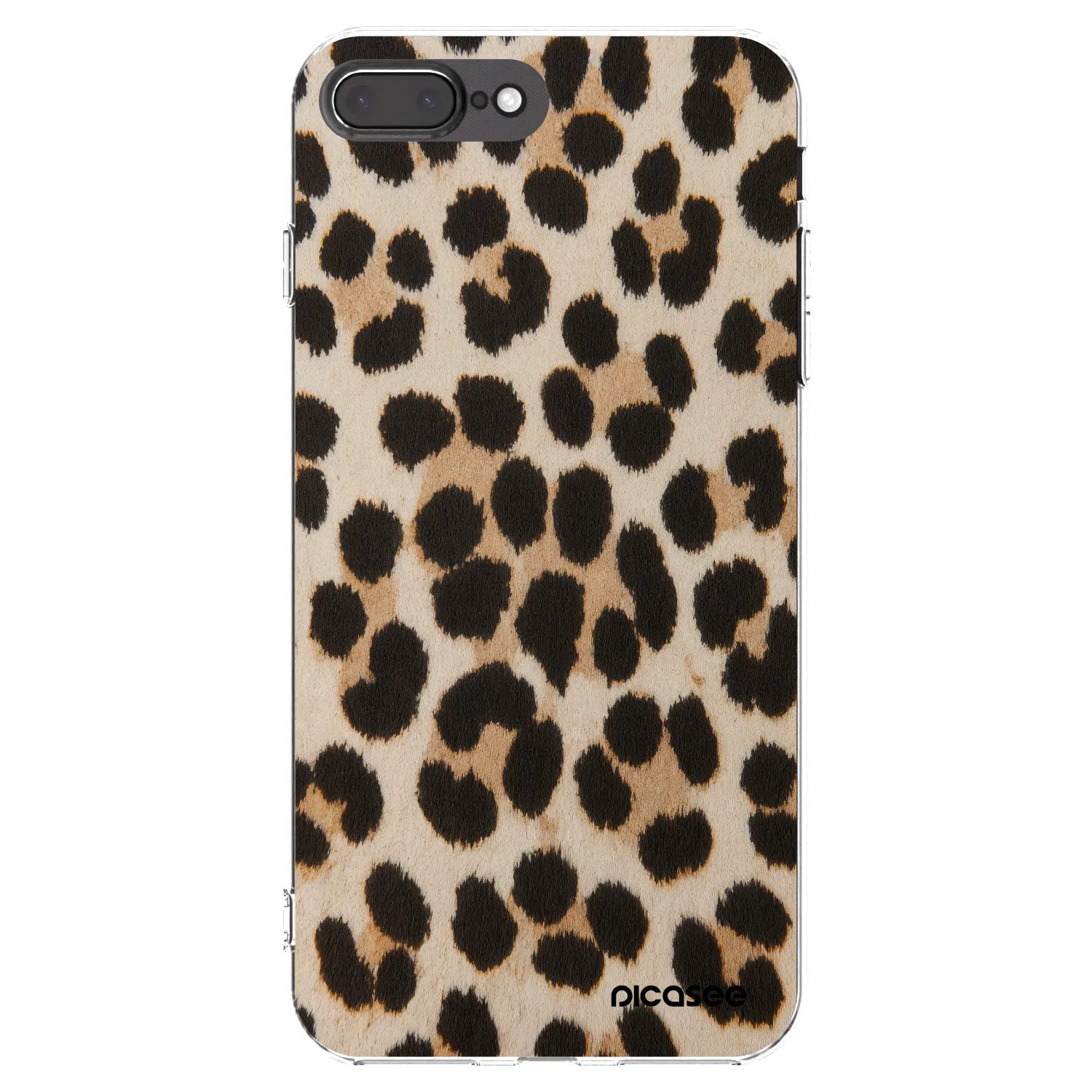 Picasee διαφανής θήκη σιλικόνης Apple iPhone 7 Plus - Brown Tiger