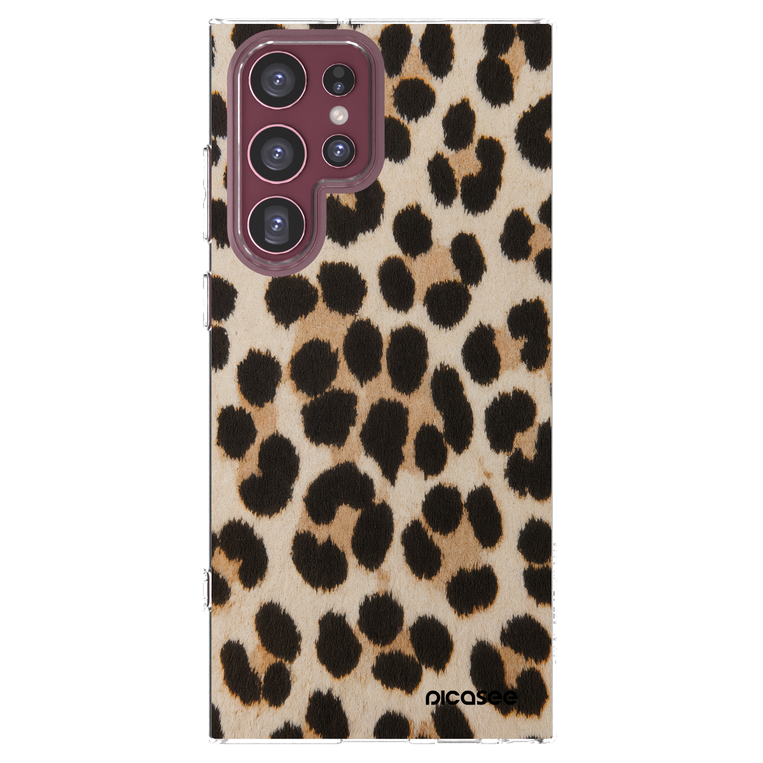 Picasee διαφανής θήκη σιλικόνης Samsung Galaxy S22 Ultra 5G - Brown Tiger