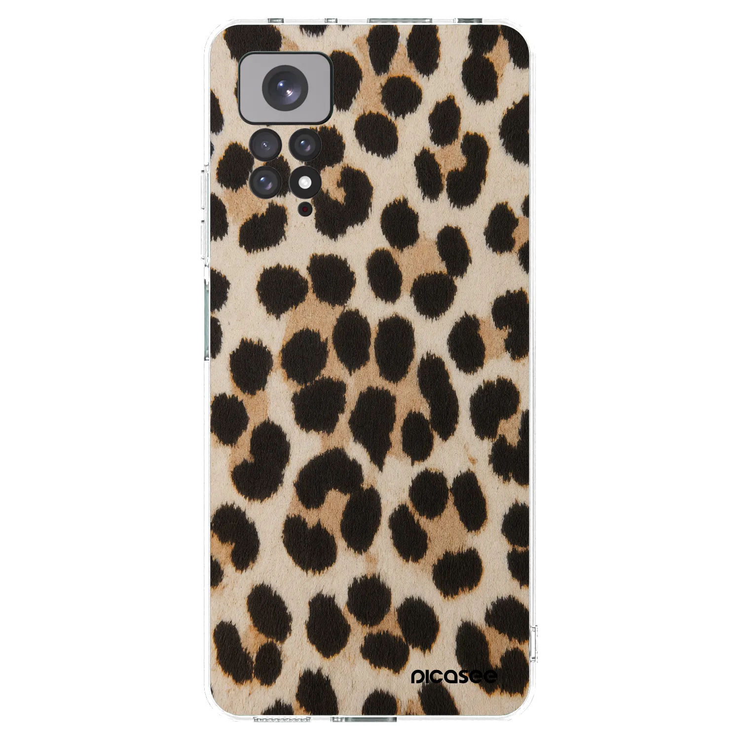 Picasee διαφανής θήκη σιλικόνης Xiaomi Redmi Note 11S 4G - Brown Tiger