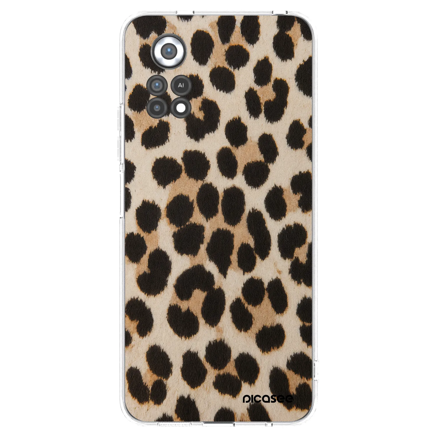 Picasee διαφανής θήκη σιλικόνης Xiaomi Poco X4 Pro 5G - Brown Tiger