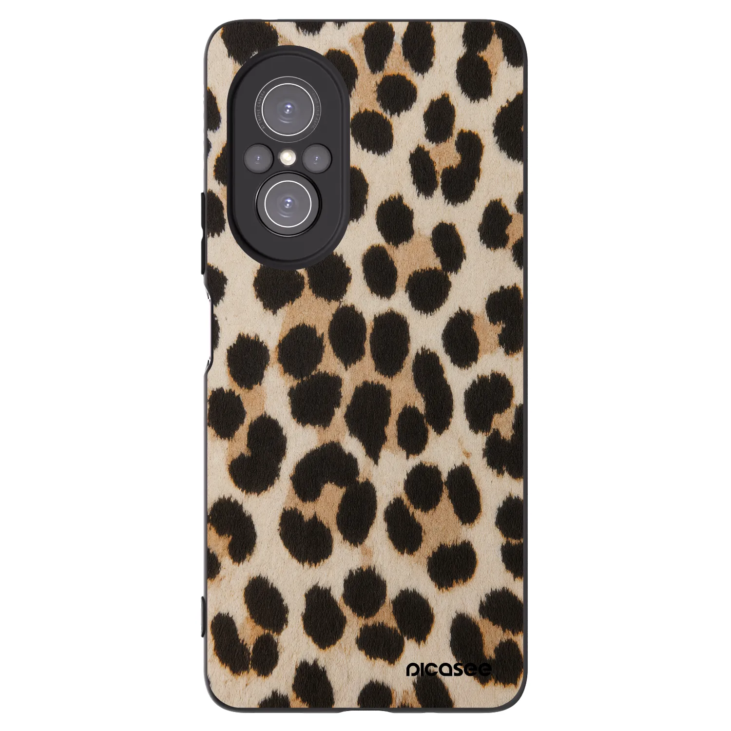 Picasee Μαύρη θήκη σιλικόνης για Huawei Nova 9 SE - Brown Tiger