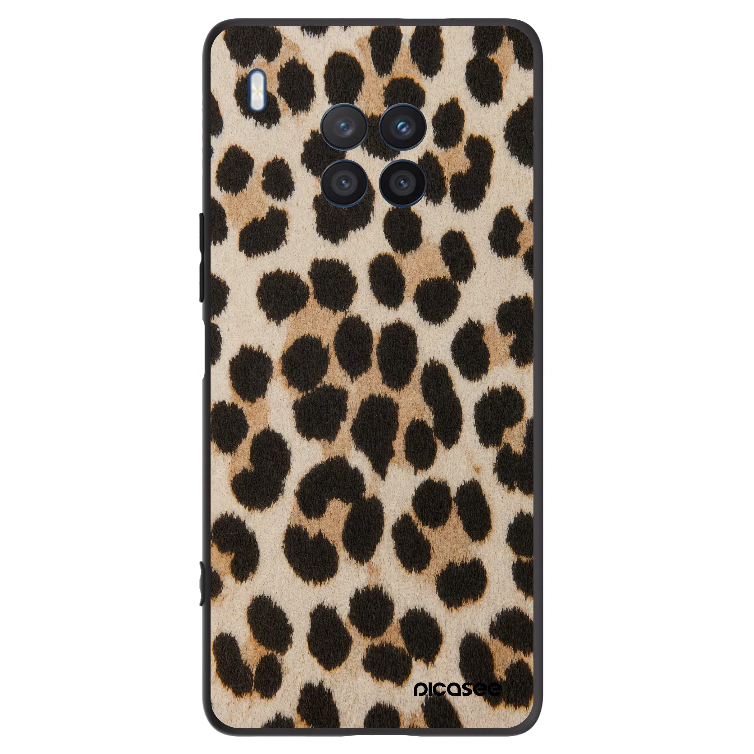 Picasee Μαύρη θήκη σιλικόνης για Honor 50 Lite - Brown Tiger