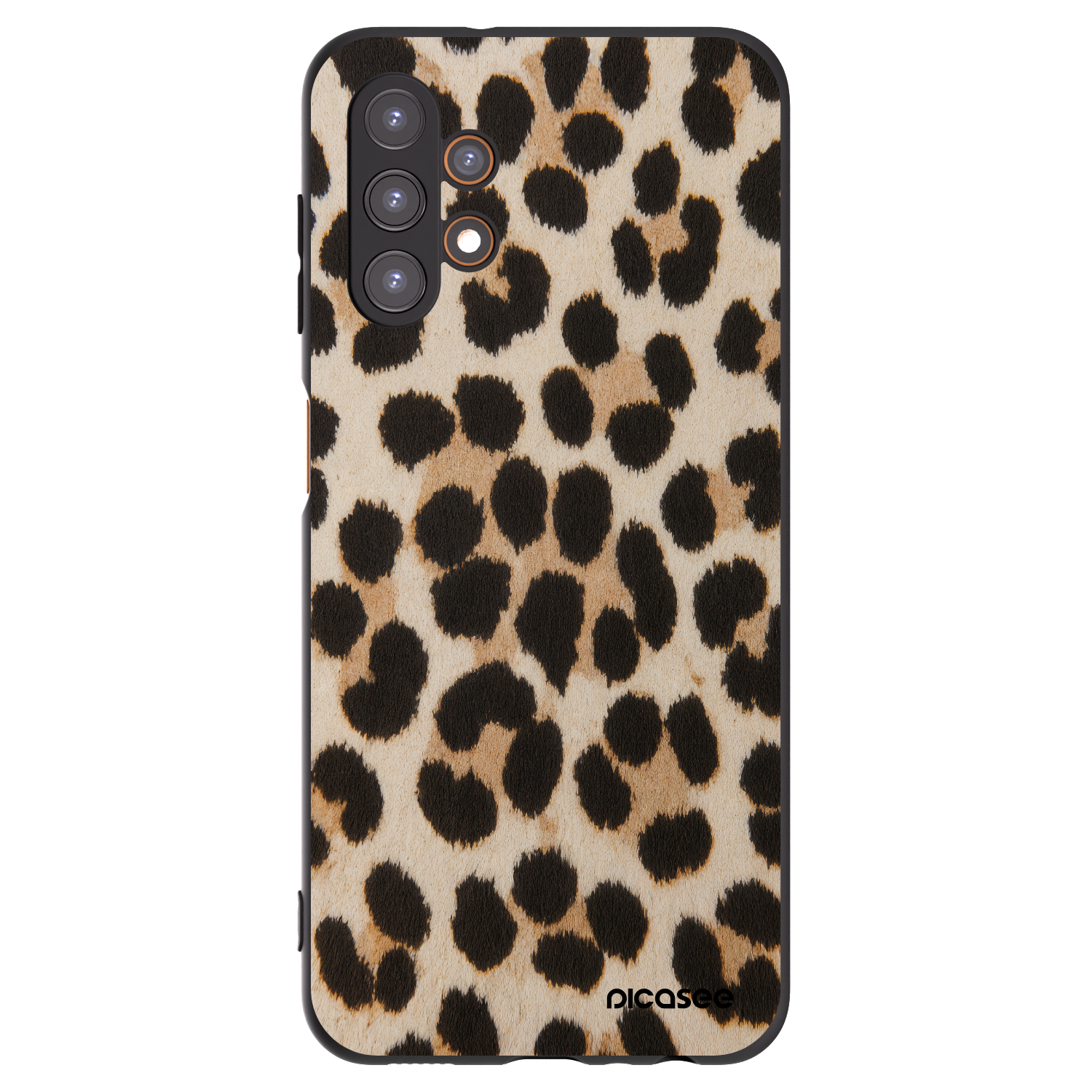 Picasee Μαύρη θήκη σιλικόνης για Samsung Galaxy A13 4G A135 - Brown Tiger