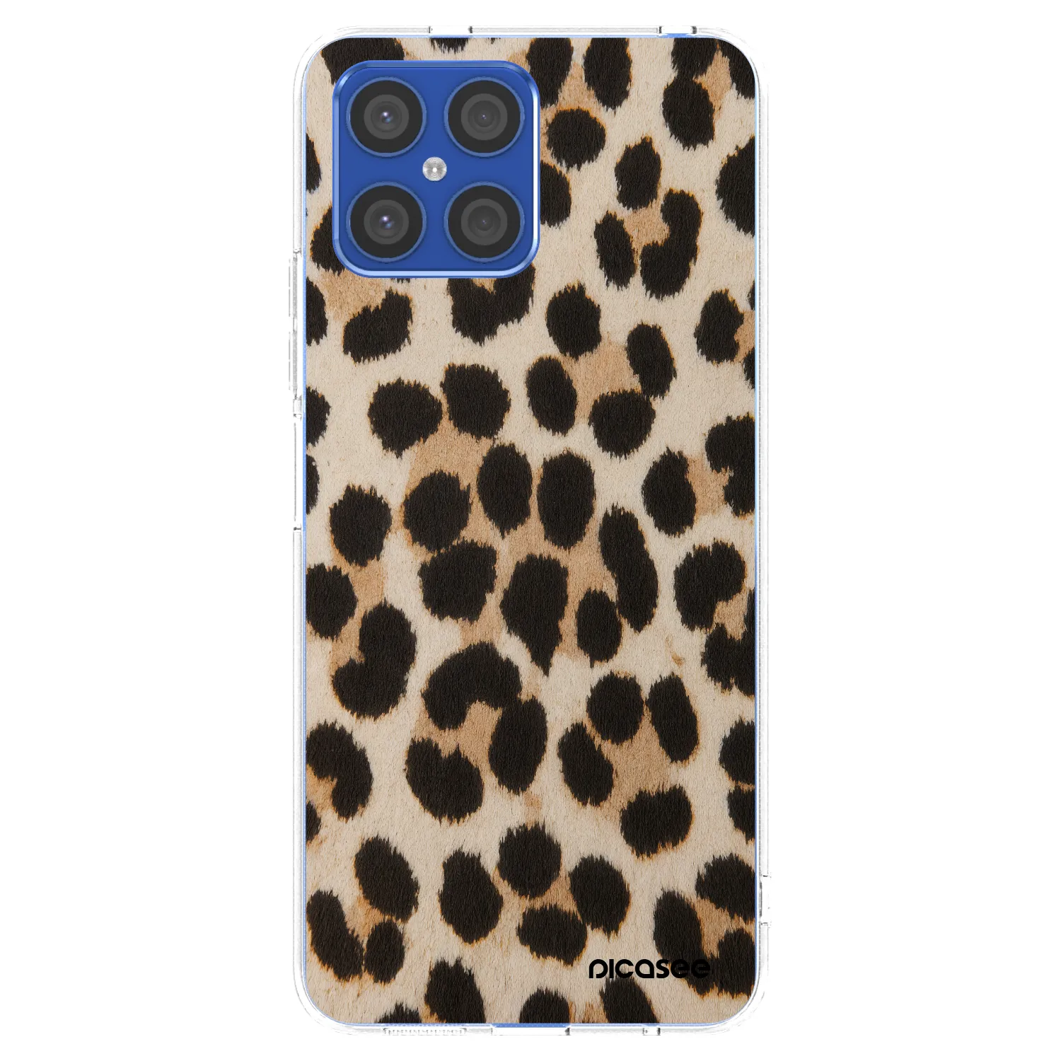 Picasee διαφανής θήκη σιλικόνης Honor X8 4G - Brown Tiger