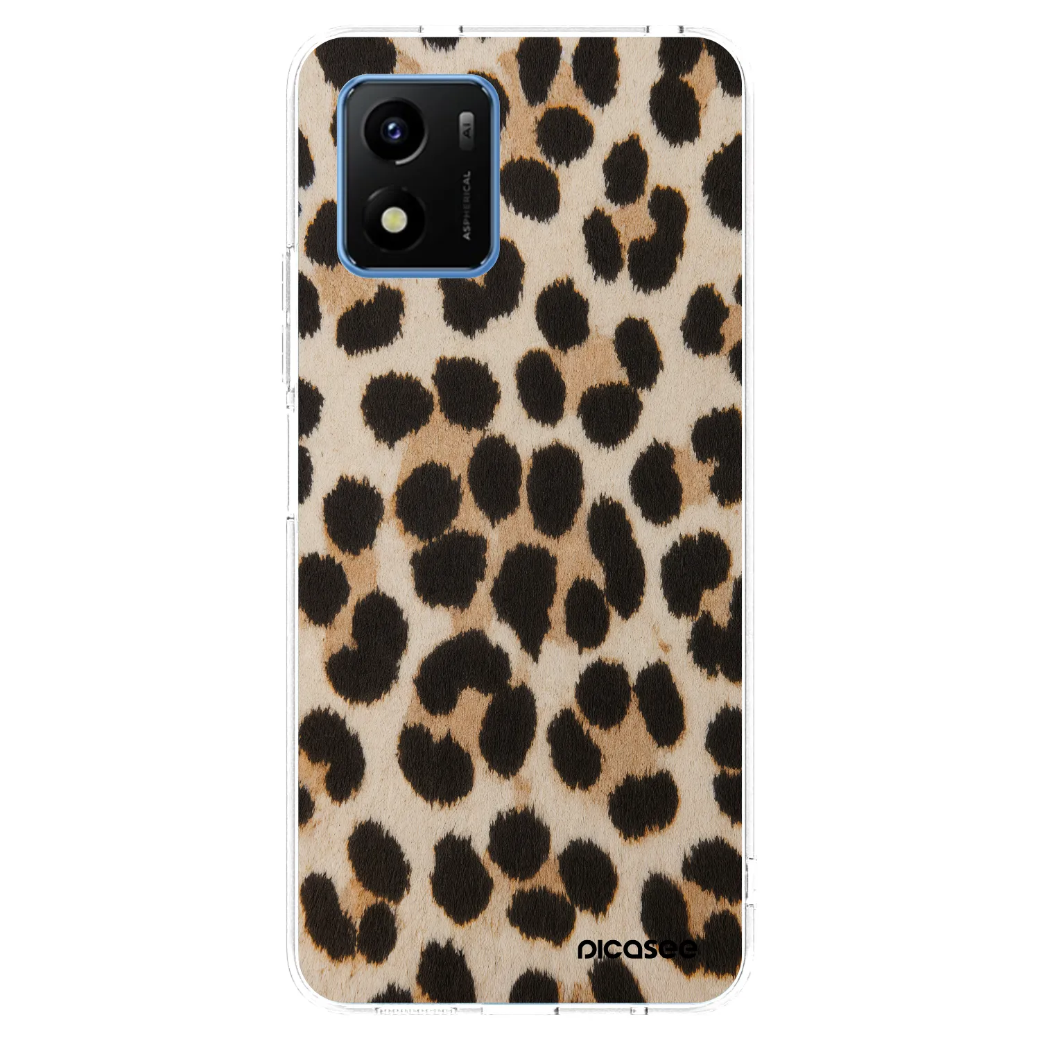 Picasee διαφανής θήκη σιλικόνης Vivo Y01 - Brown Tiger