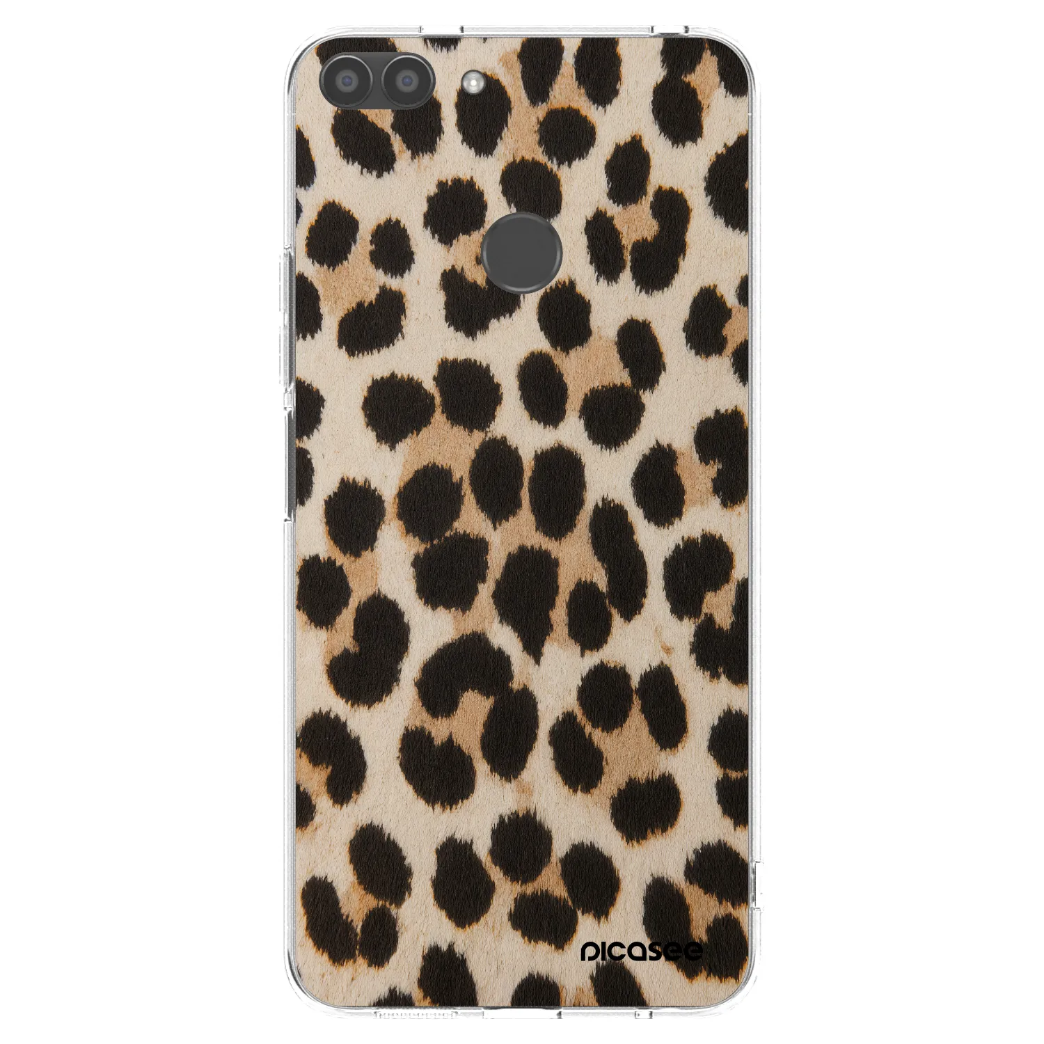 Picasee διαφανής θήκη σιλικόνης Huawei P Smart - Brown Tiger
