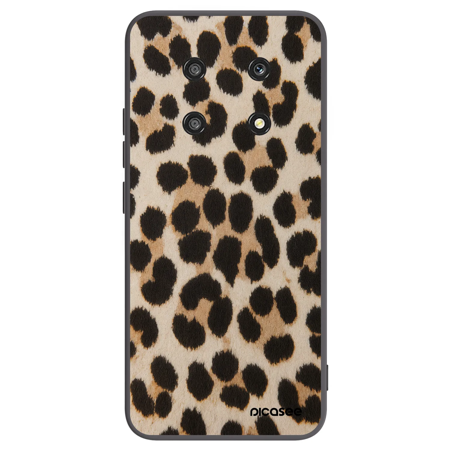 Picasee Μαύρη θήκη σιλικόνης για Honor Magic4 Lite 5G - Brown Tiger