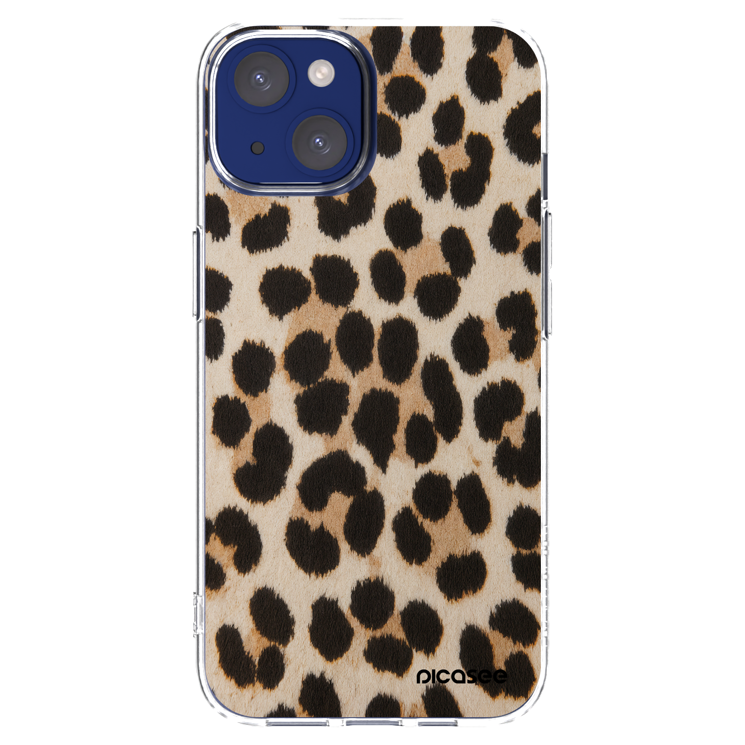 Picasee διαφανής θήκη σιλικόνης Apple iPhone 14 - Brown Tiger