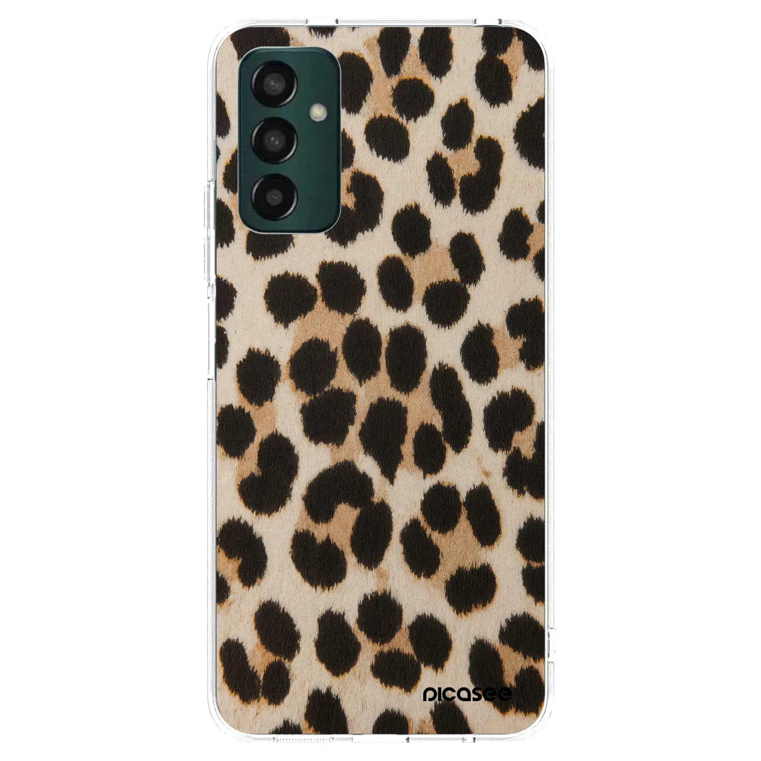 Picasee διαφανής θήκη σιλικόνης Samsung Galaxy M13 M135F - Brown Tiger