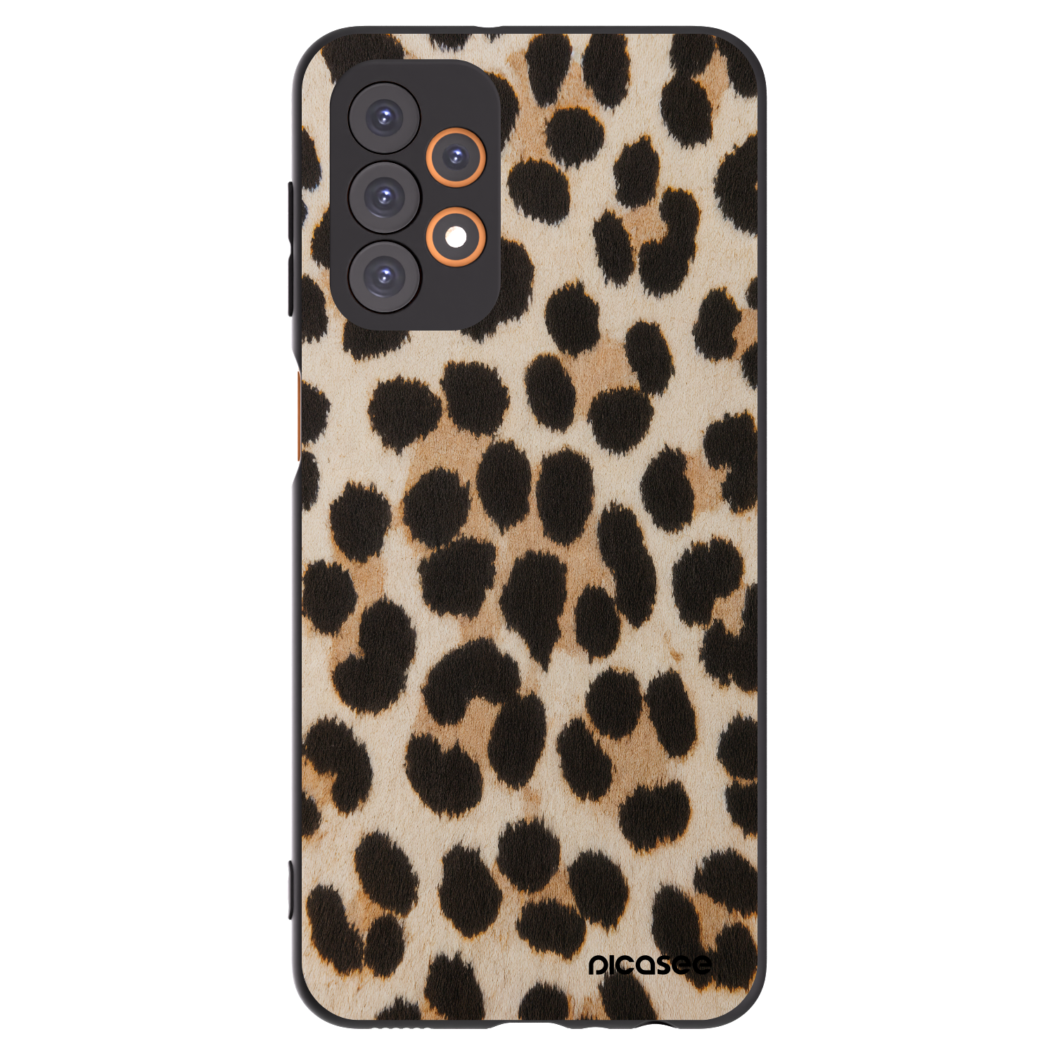 Picasee Μαύρη θήκη σιλικόνης για Samsung Galaxy A23 A236B 5G - Brown Tiger