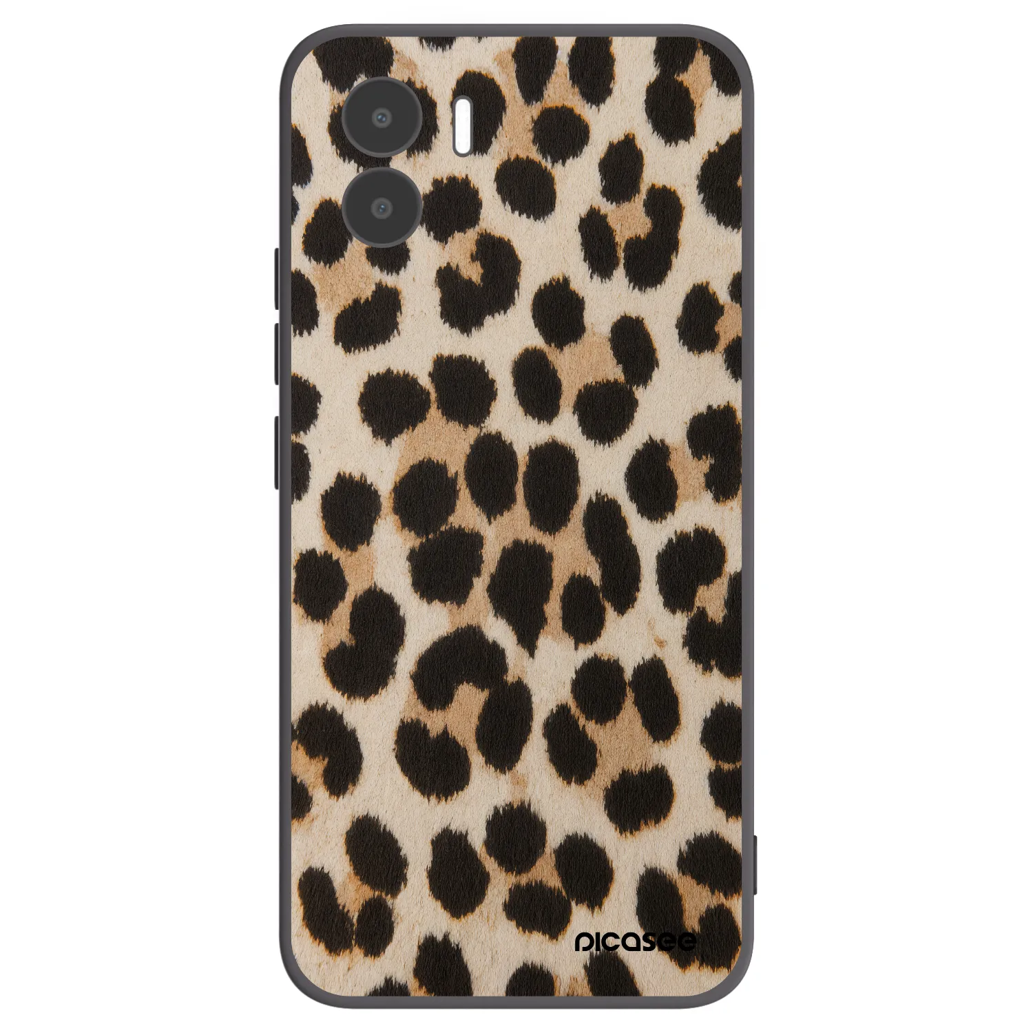 Picasee Μαύρη θήκη σιλικόνης για Xiaomi Redmi A1 - Brown Tiger