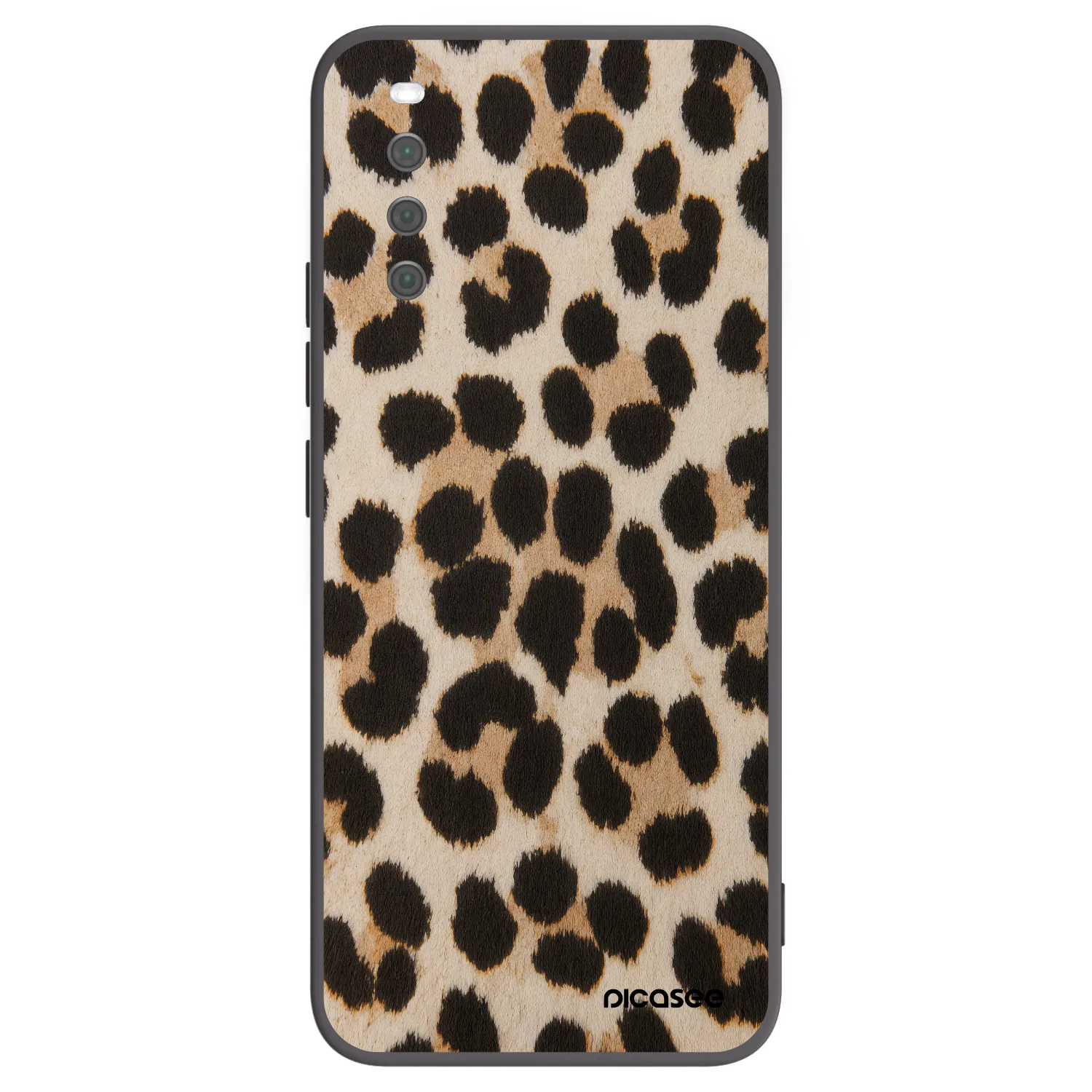 Picasee Μαύρη θήκη σιλικόνης για Sony Xperia 10 III - Brown Tiger