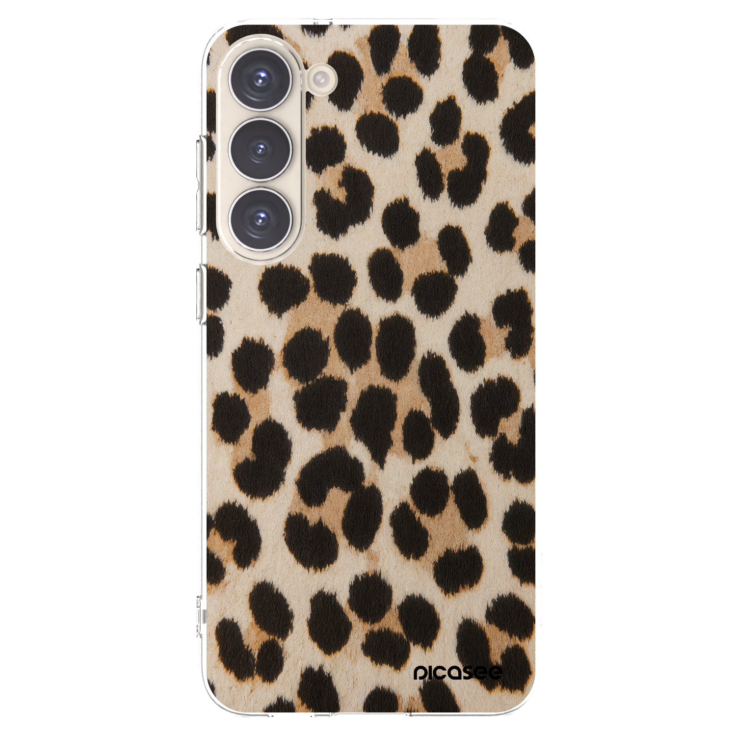 Picasee διαφανής θήκη σιλικόνης Samsung Galaxy S23+ 5G - Brown Tiger