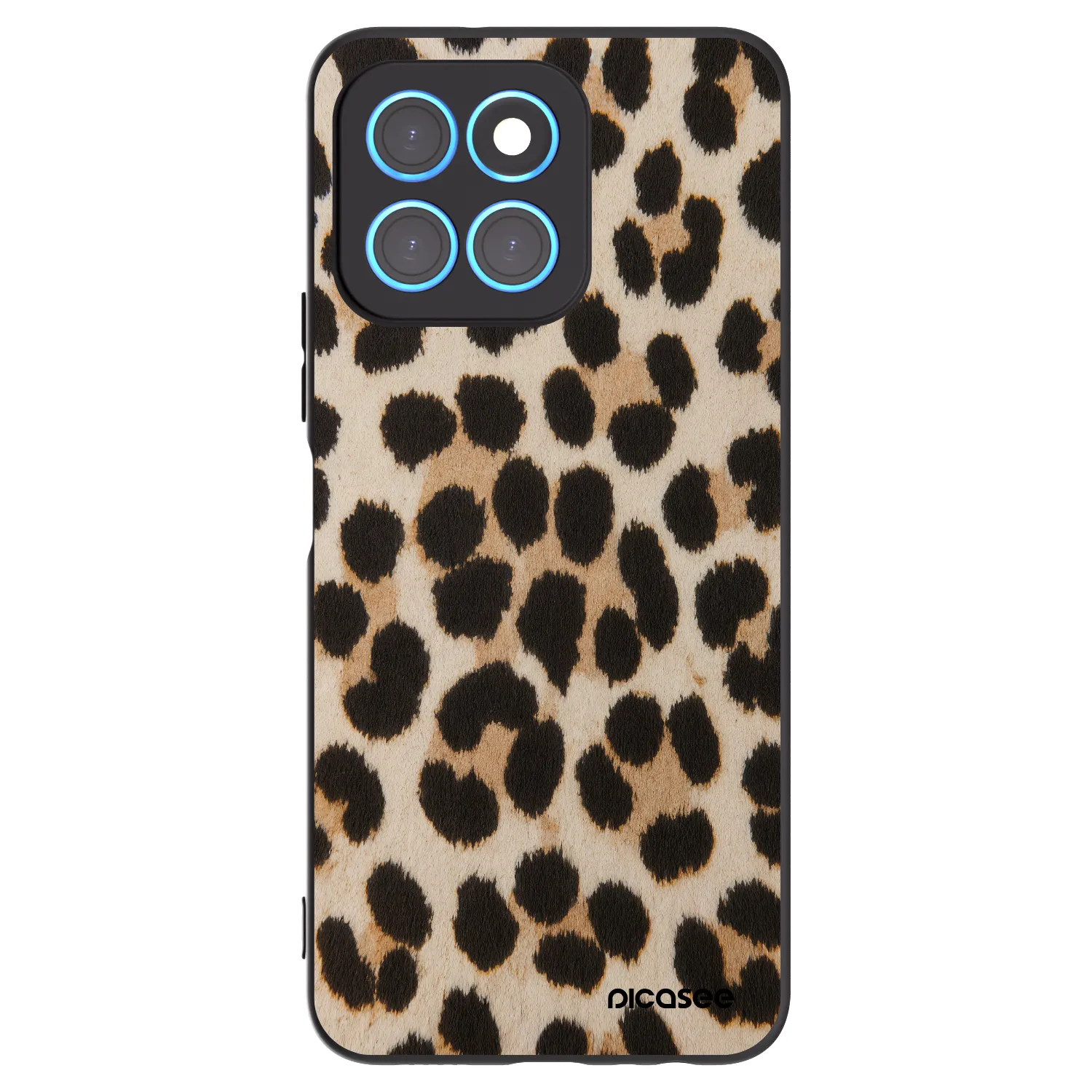Picasee Μαύρη θήκη σιλικόνης για Honor X6 - Brown Tiger