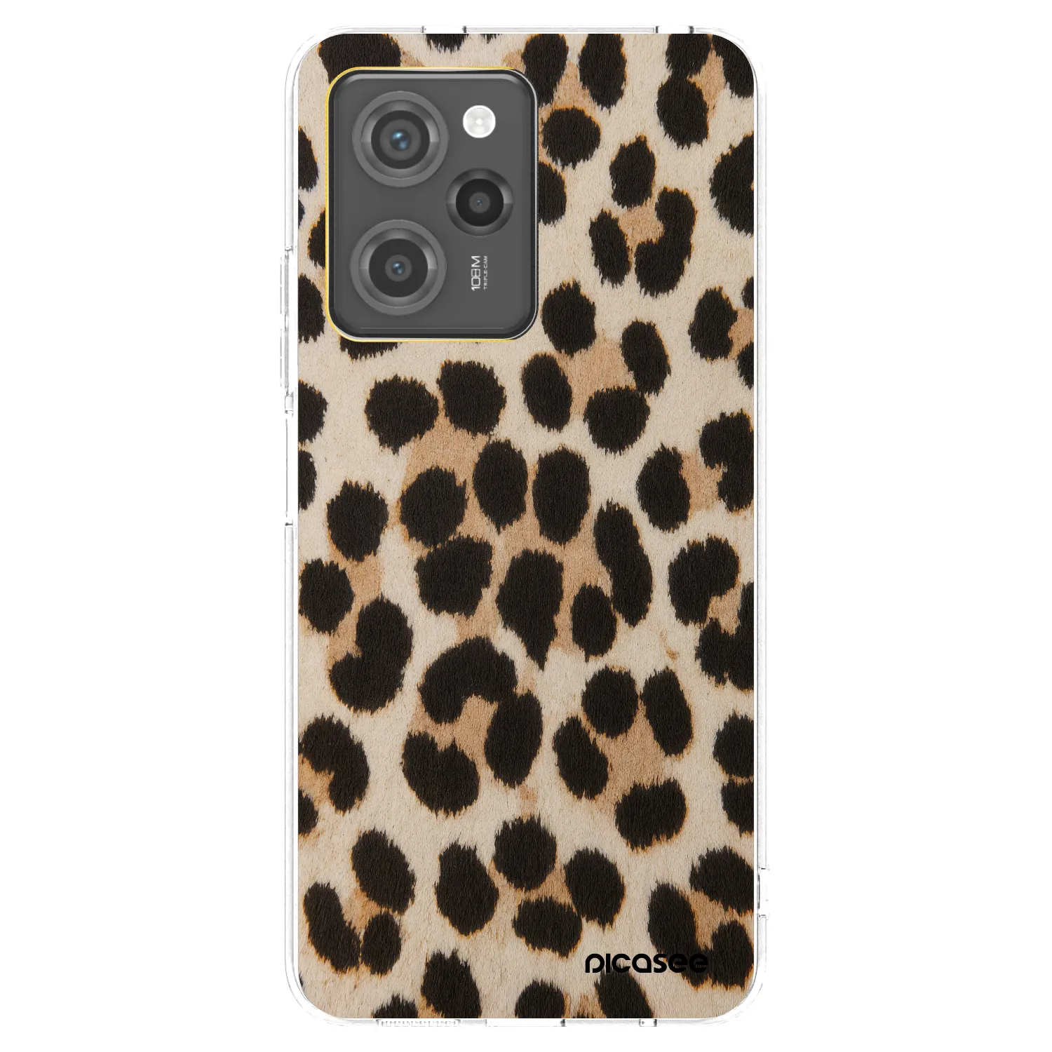 Picasee διαφανής θήκη σιλικόνης Xiaomi Poco X5 Pro - Brown Tiger