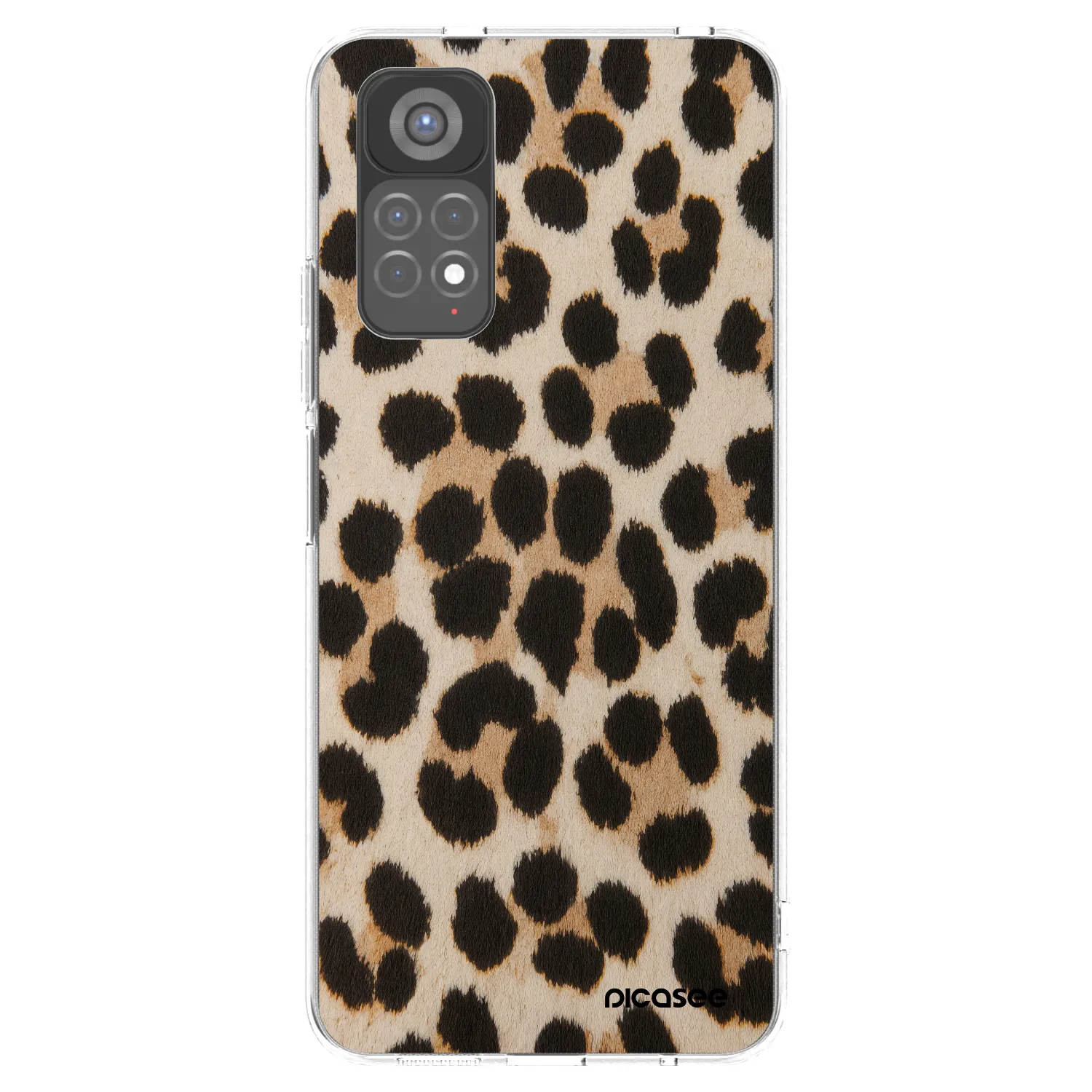 Picasee διαφανής θήκη σιλικόνης Xiaomi Redmi Note 11S 5G - Brown Tiger