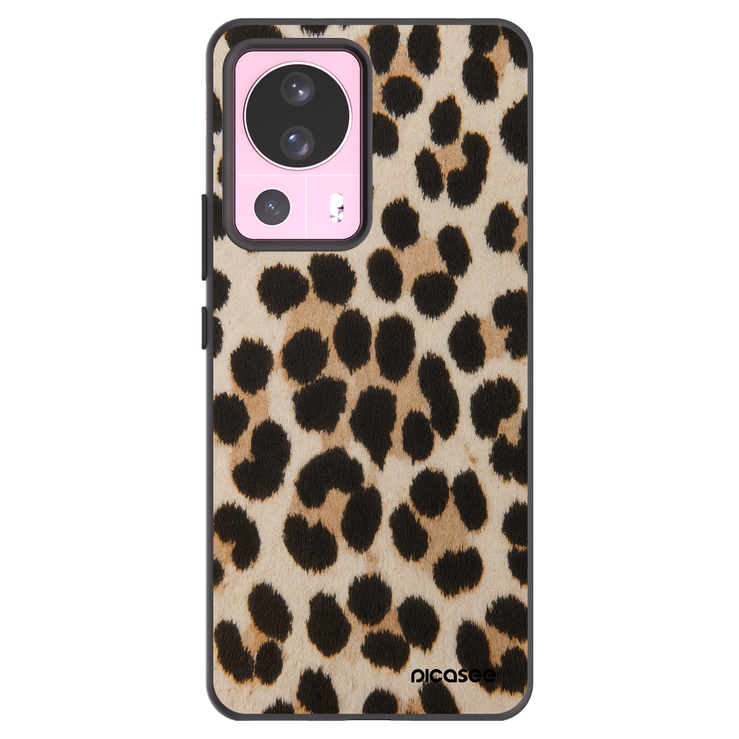 Picasee Μαύρη θήκη σιλικόνης για Xiaomi 13 Lite - Brown Tiger