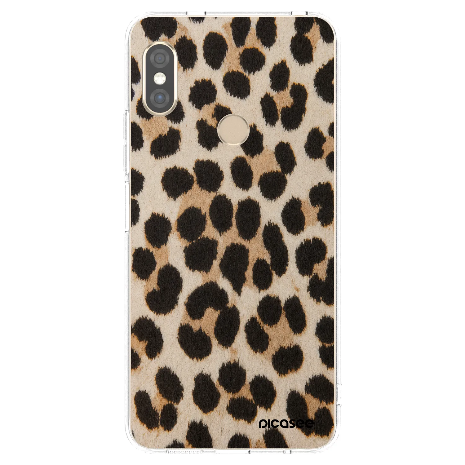 Picasee διαφανής θήκη σιλικόνης Xiaomi Redmi Note 5 Global - Brown Tiger