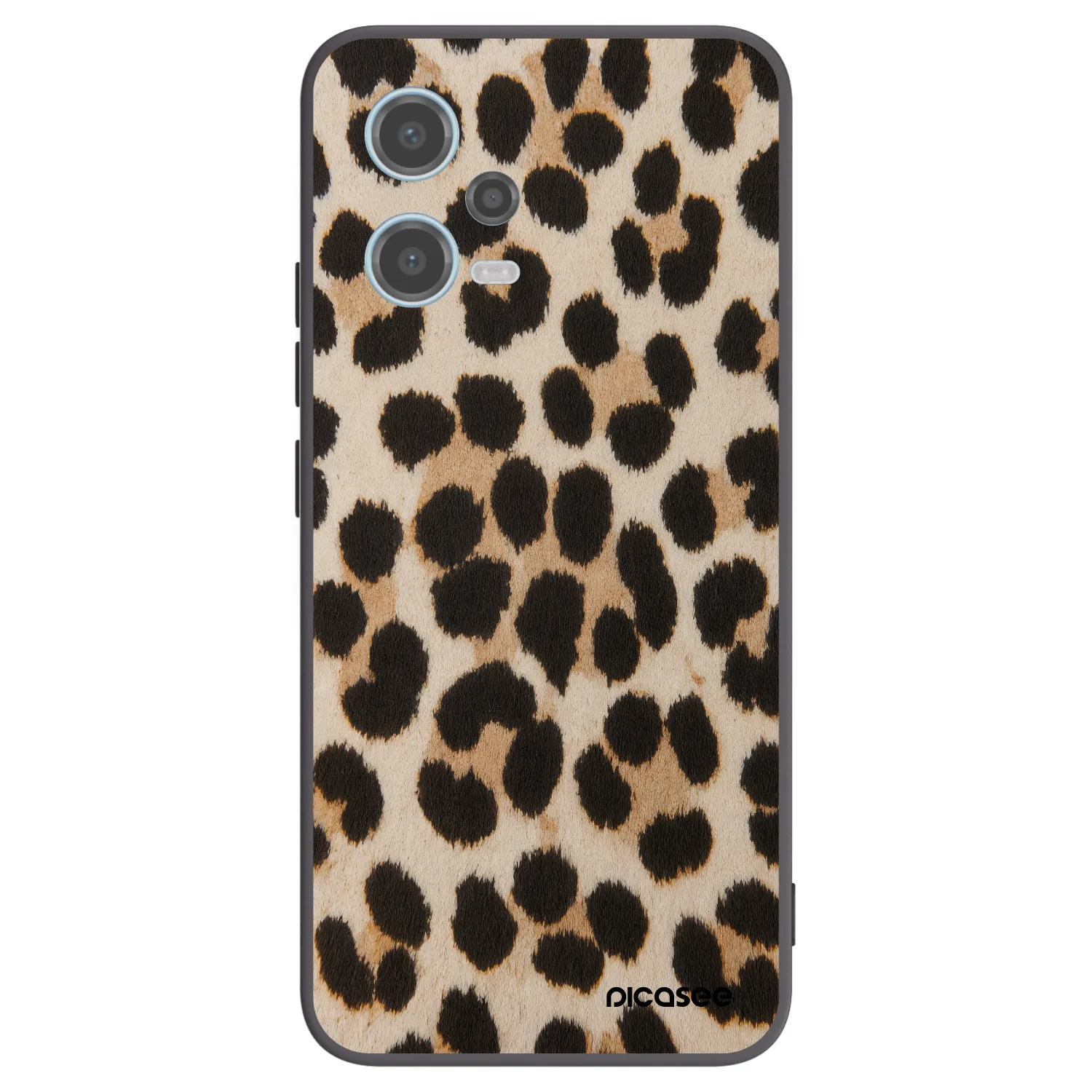 Picasee Μαύρη θήκη σιλικόνης για Xiaomi Redmi Note 12 5G - Brown Tiger