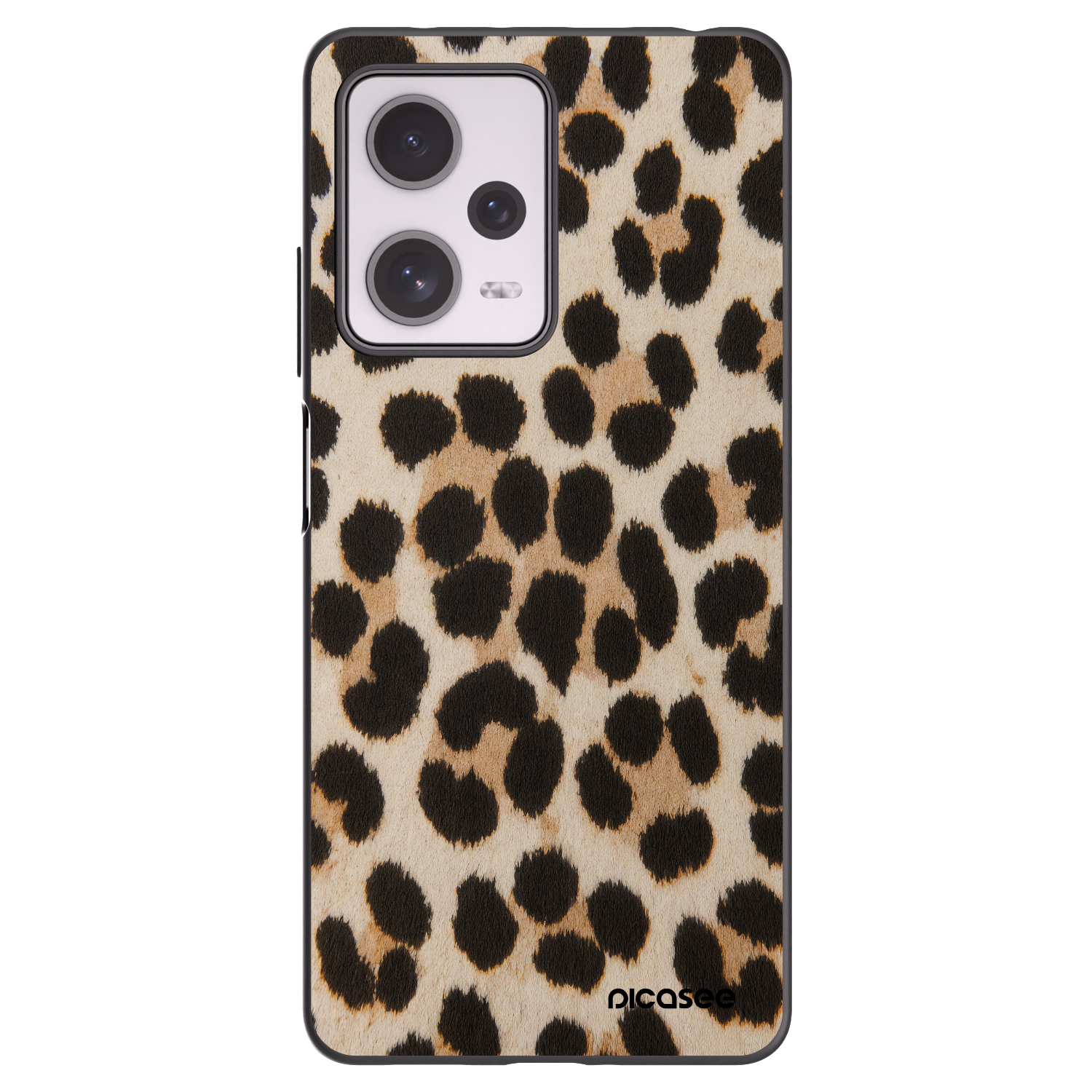 Picasee Μαύρη θήκη σιλικόνης για Xiaomi Redmi Note 12 Pro+ 5G - Brown Tiger