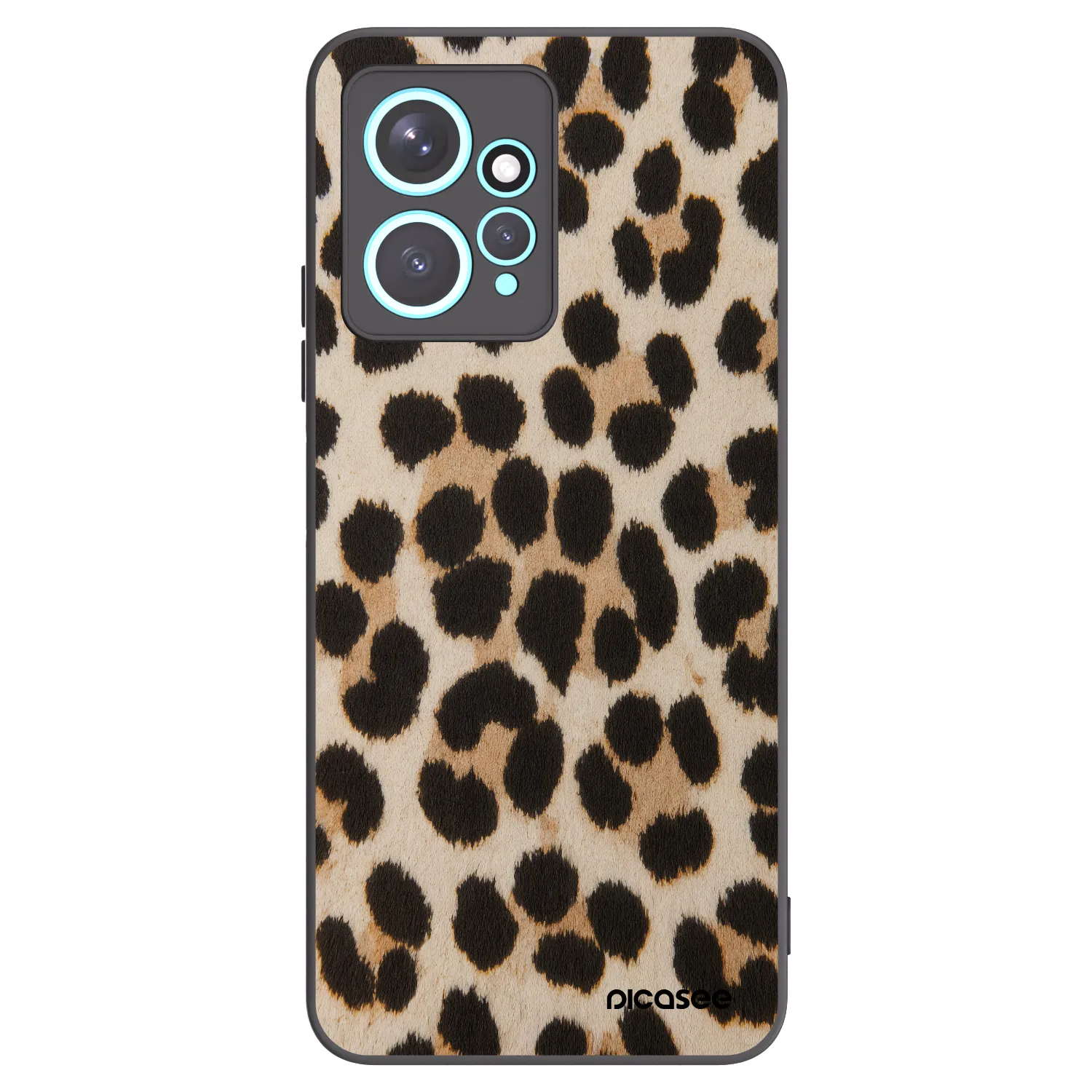 Picasee Μαύρη θήκη σιλικόνης για Xiaomi Redmi Note 12 4G - Brown Tiger