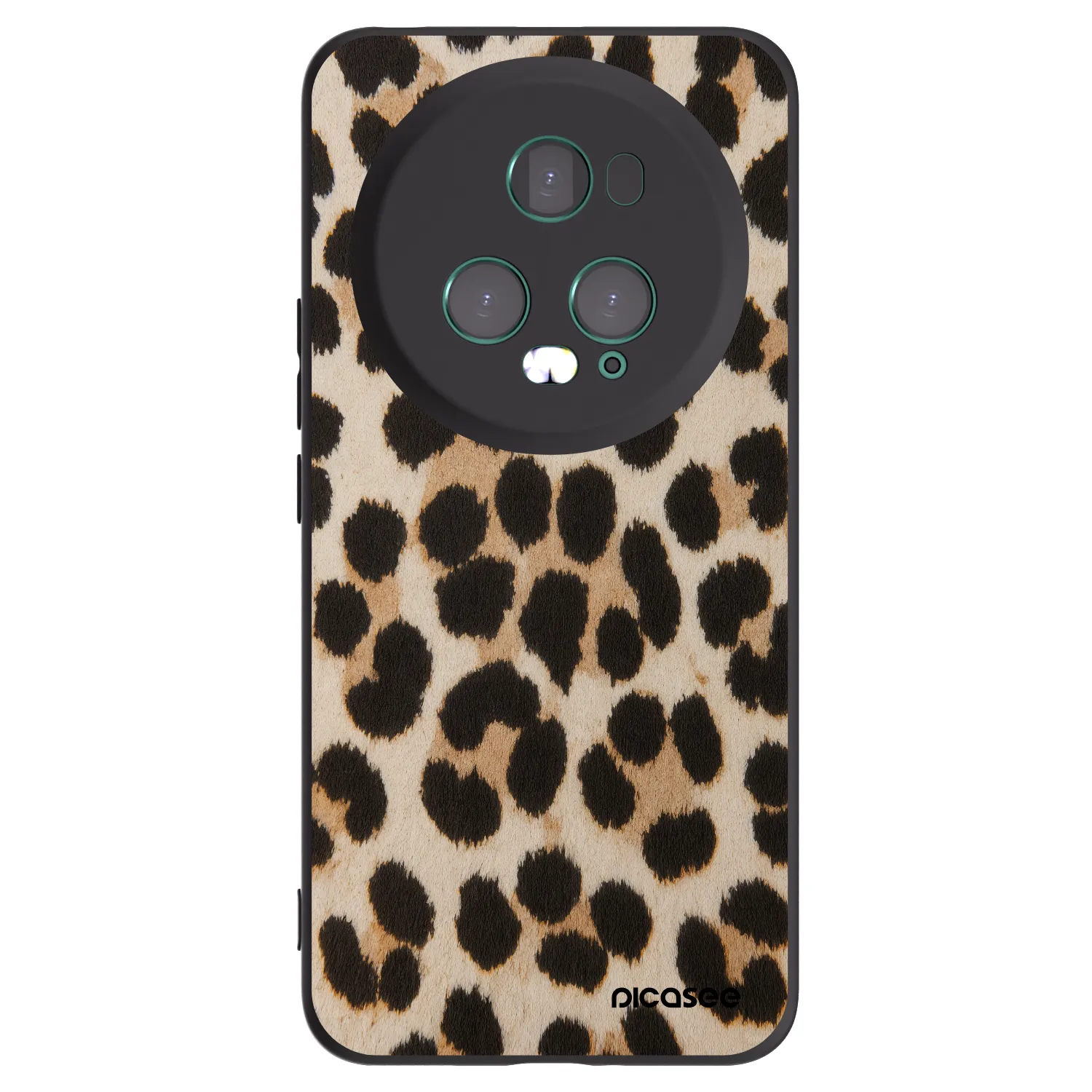 Picasee Μαύρη θήκη σιλικόνης για Honor Magic5 Pro - Brown Tiger