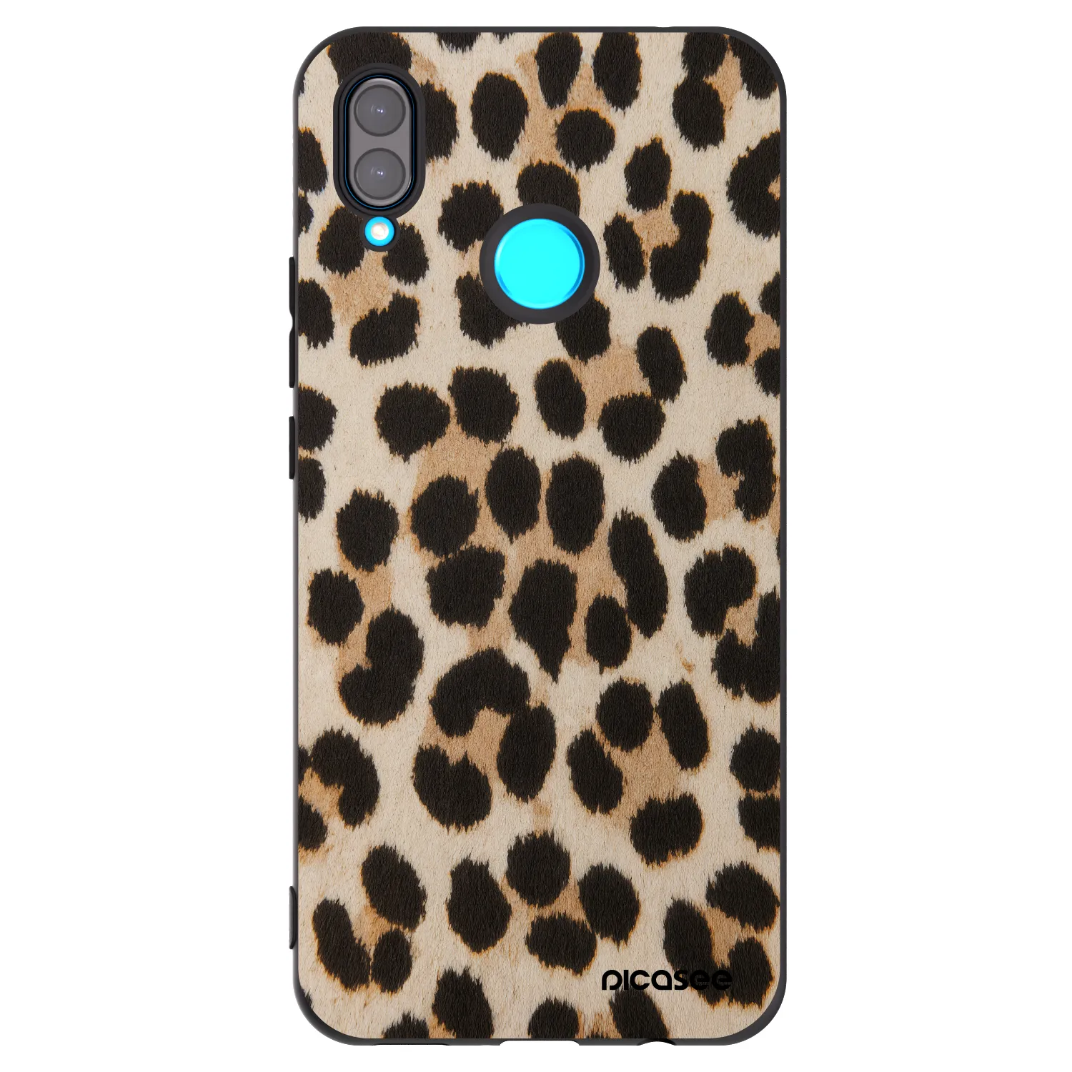 Picasee Μαύρη θήκη σιλικόνης για Huawei Nova 3 - Brown Tiger
